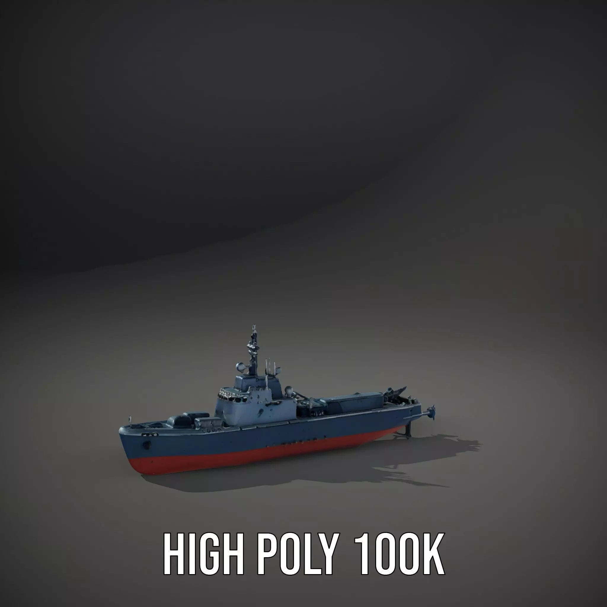 Modern Warship model pack Low-poly 3D model_10