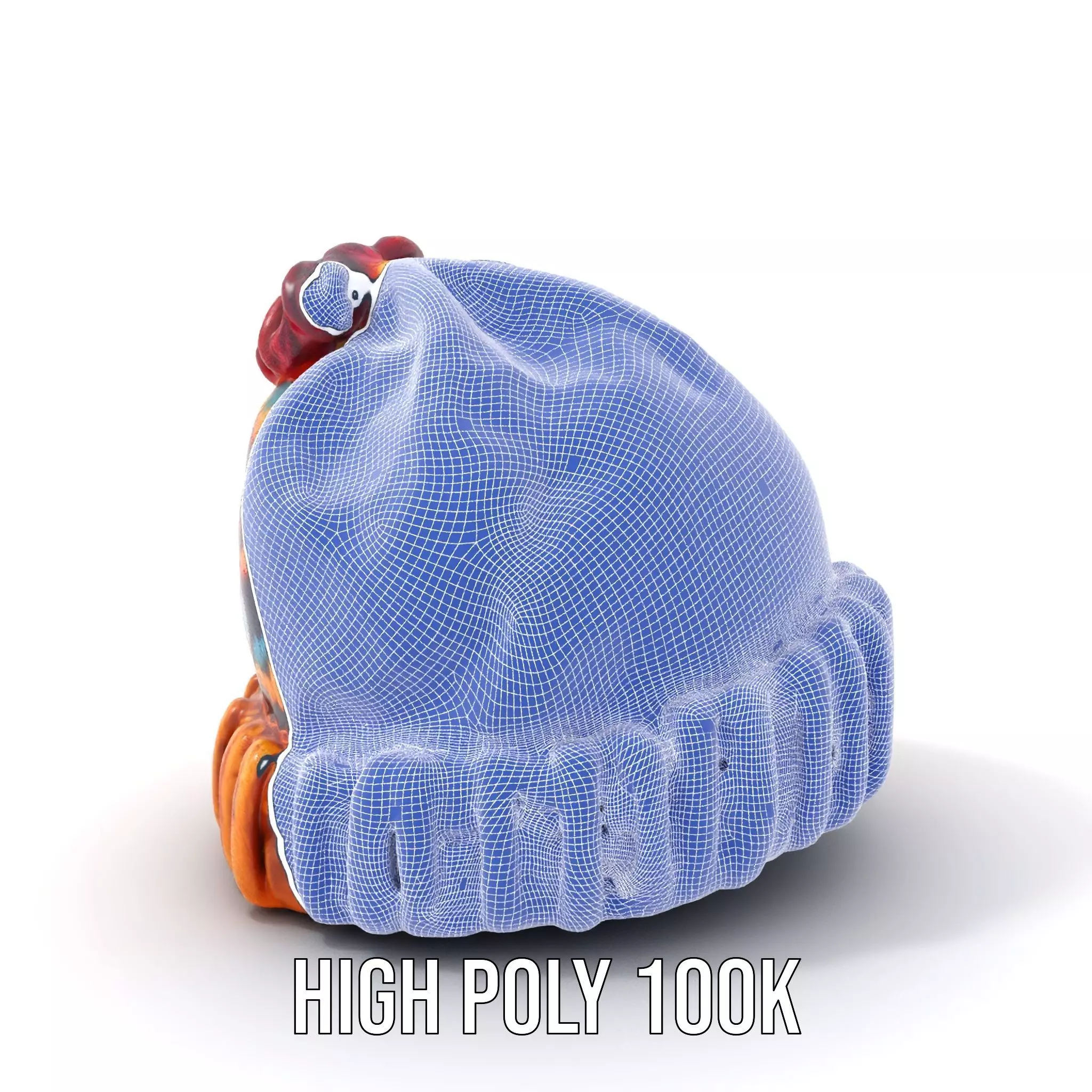 Colorful Knitted Beanie model pack Low-poly 3D model_4