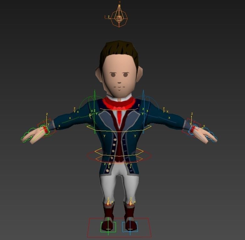 Medieval character earl 2 Low-poly 3D model_15