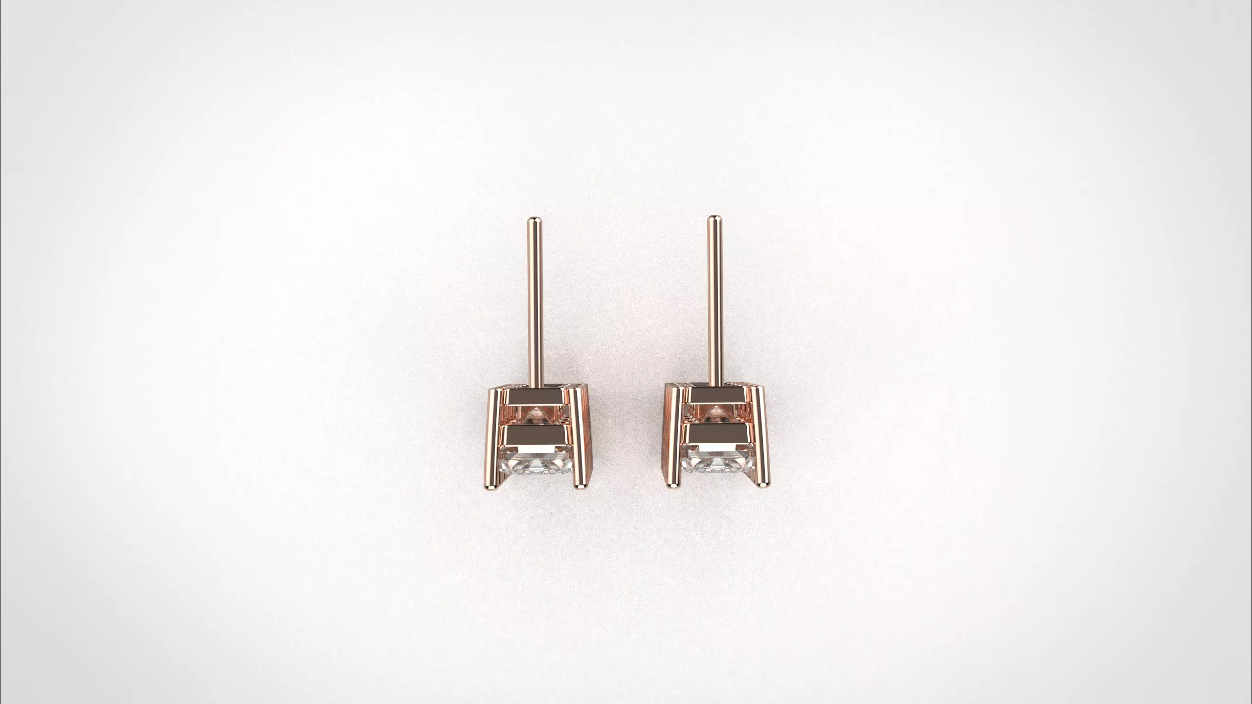 Dangle Earring stl obj 3D print model ER017 3D print model 3D print model_21