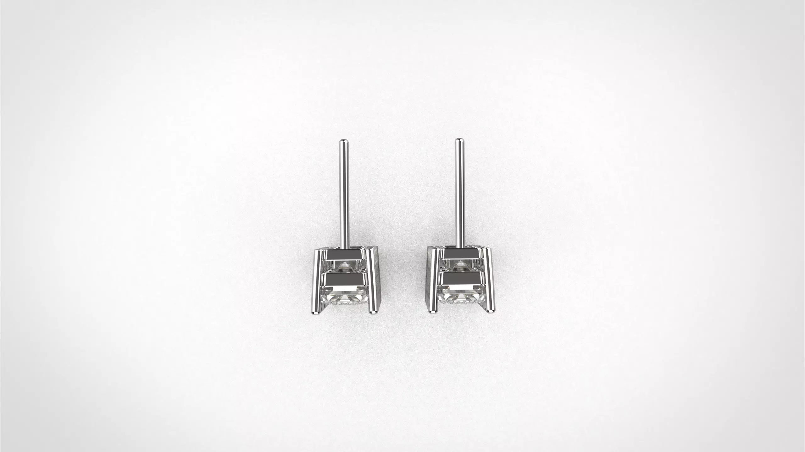 Dangle Earring stl obj 3D print model ER017 3D print model 3D print model_5