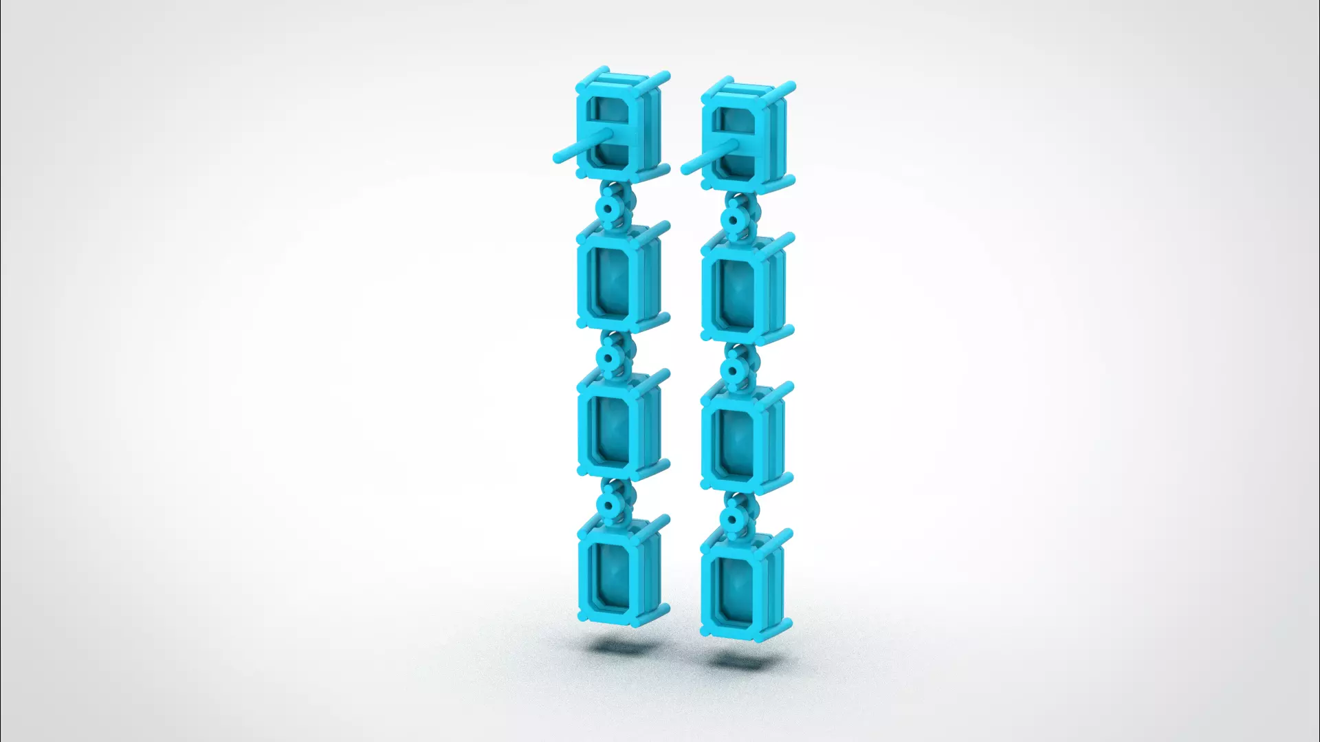 Dangle Earring stl obj 3D print model ER017 3D print model 3D print model_33