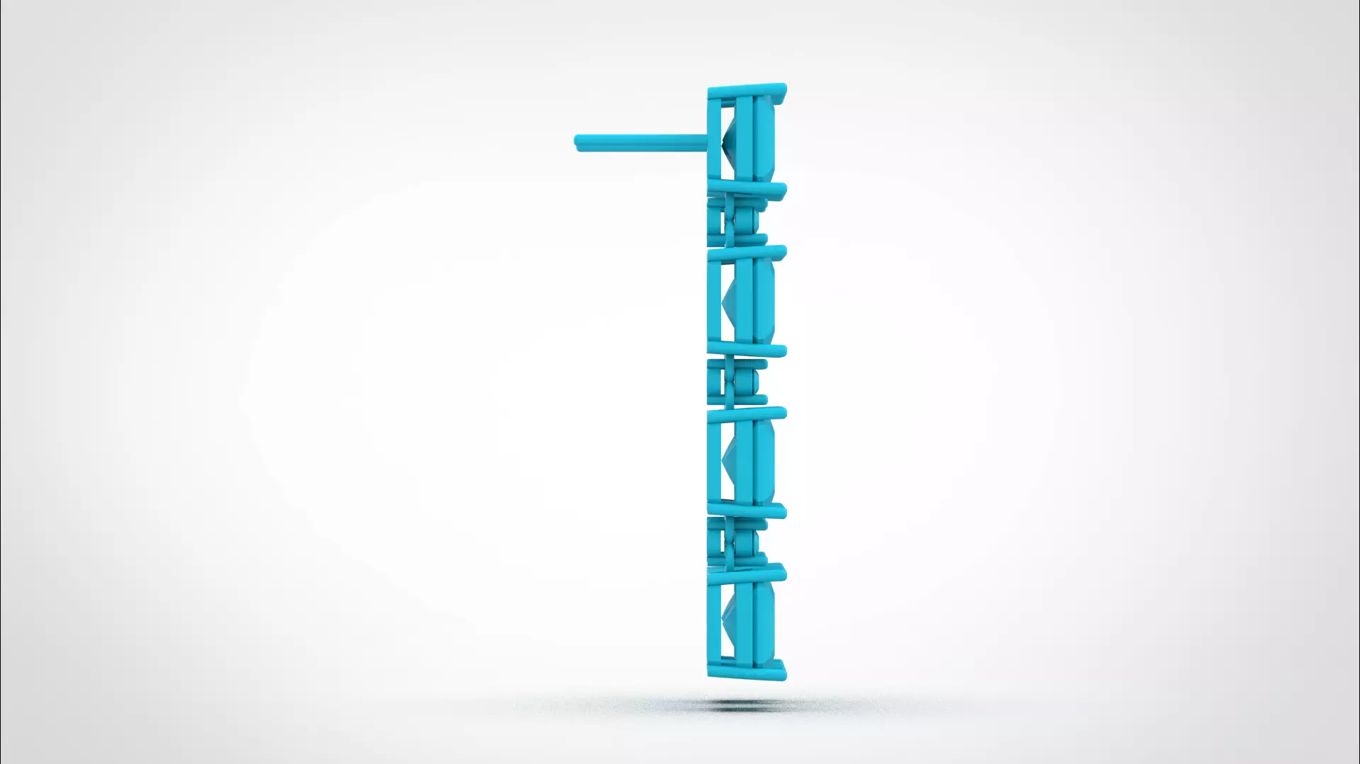 Dangle Earring stl obj 3D print model ER017 3D print model 3D print model_30