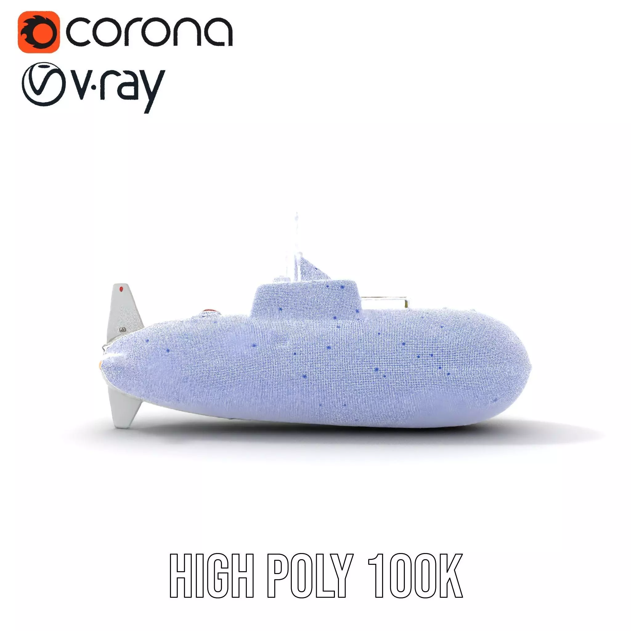 Rescue Submarine model pack Low-poly 3D model_34