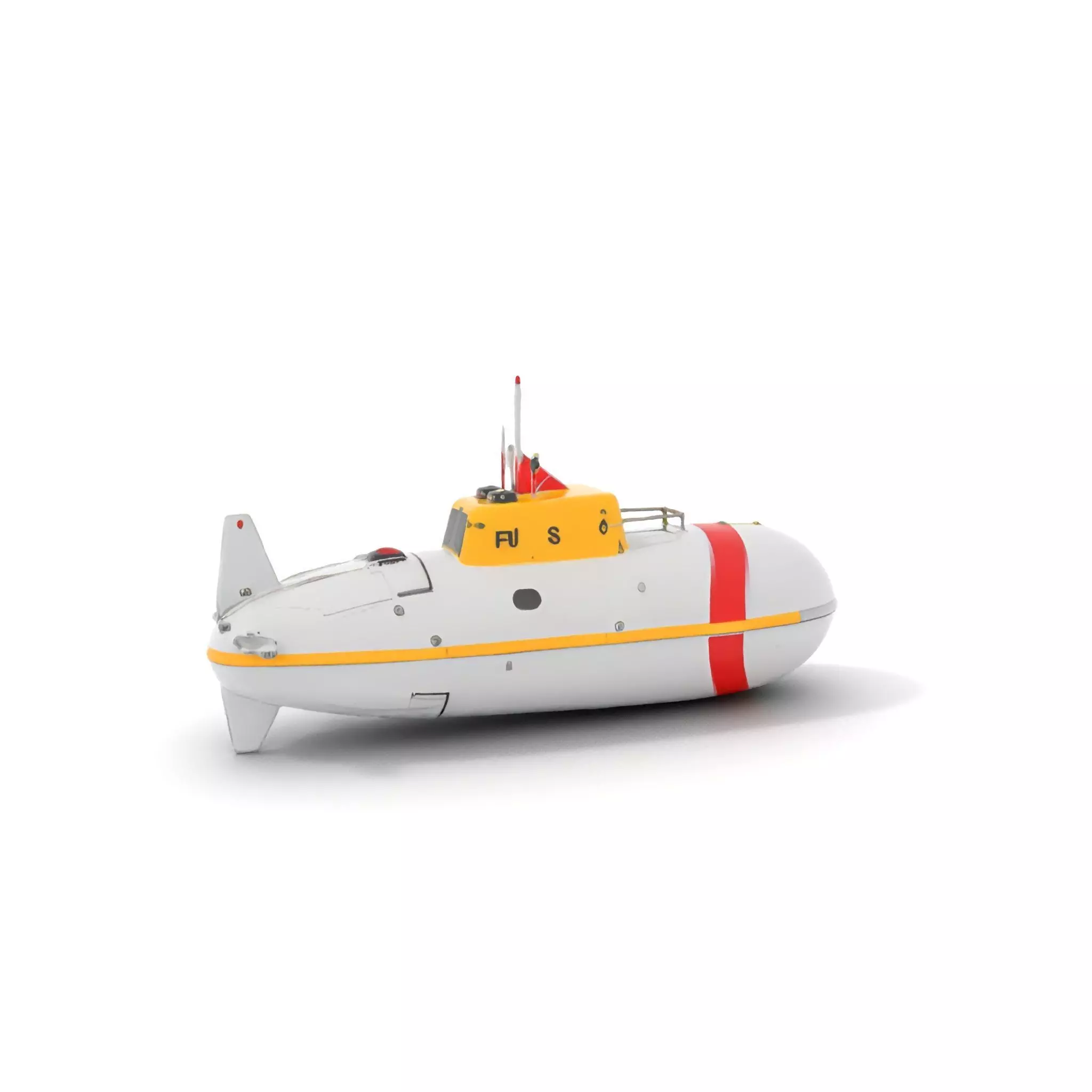 Rescue Submarine model pack Low-poly 3D model_0