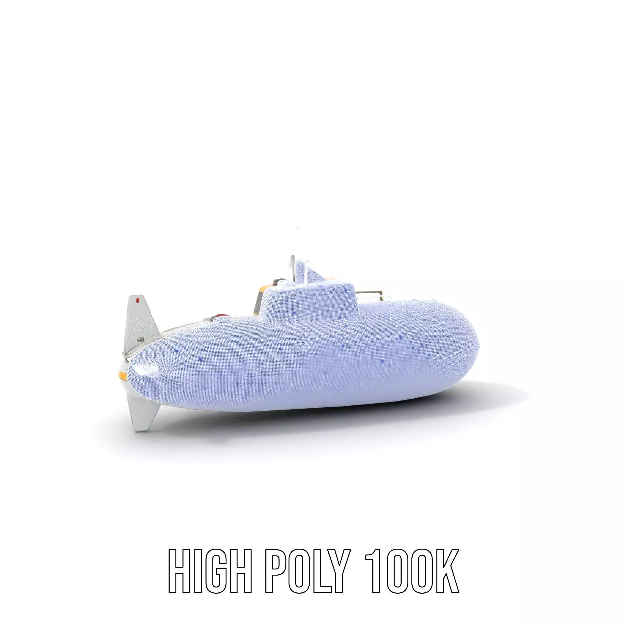 Rescue Submarine model pack Low-poly 3D model_4