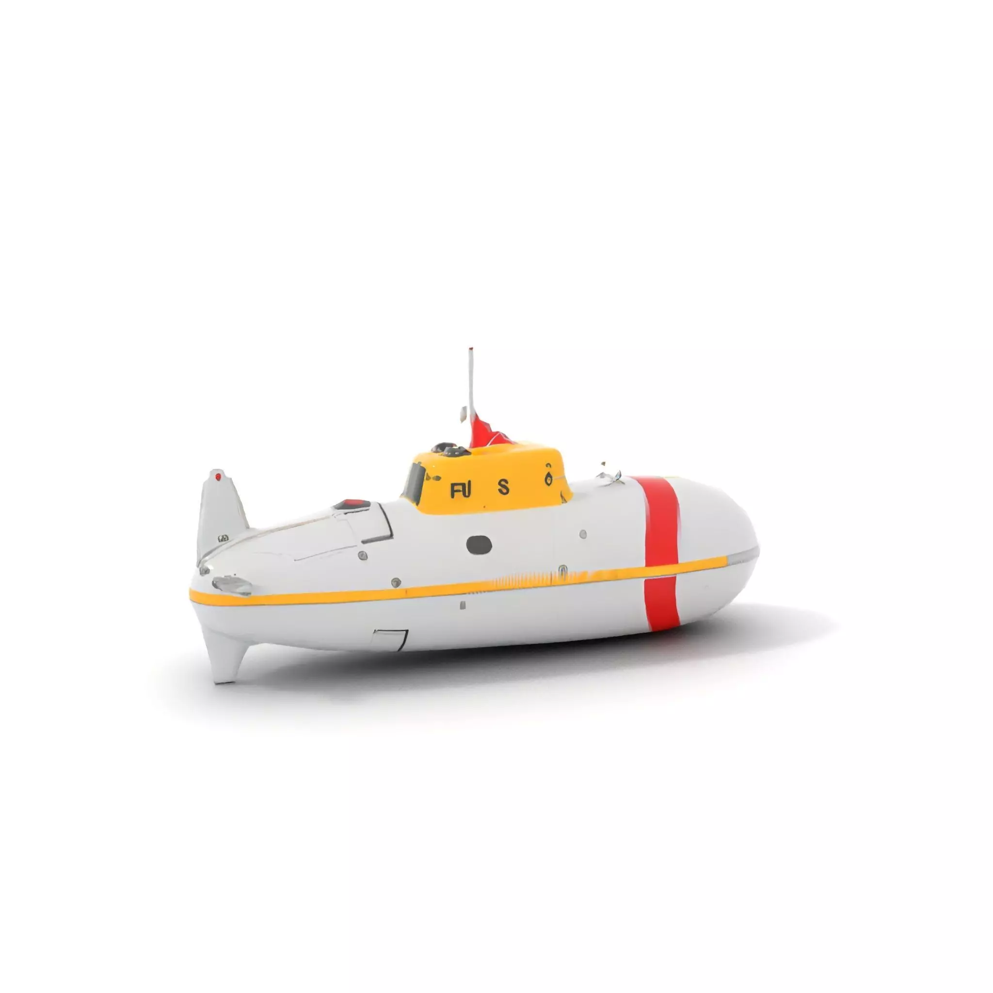 Rescue Submarine model pack Low-poly 3D model_9