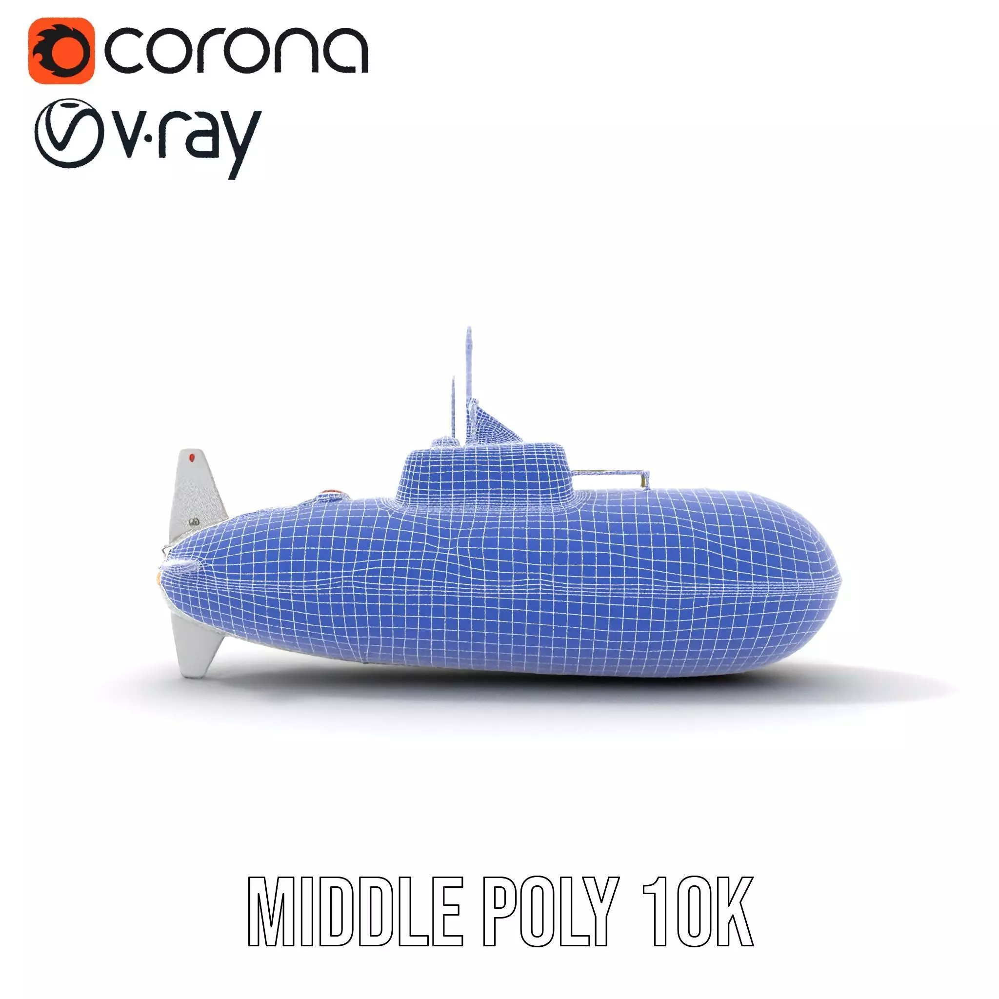 Rescue Submarine model pack Low-poly 3D model_30