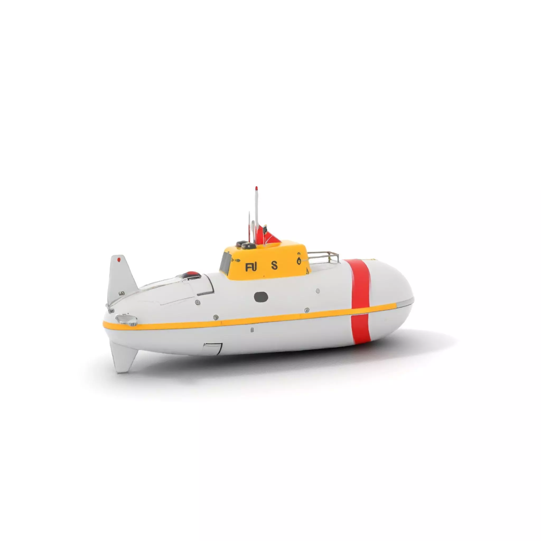 Rescue Submarine model pack Low-poly 3D model_18