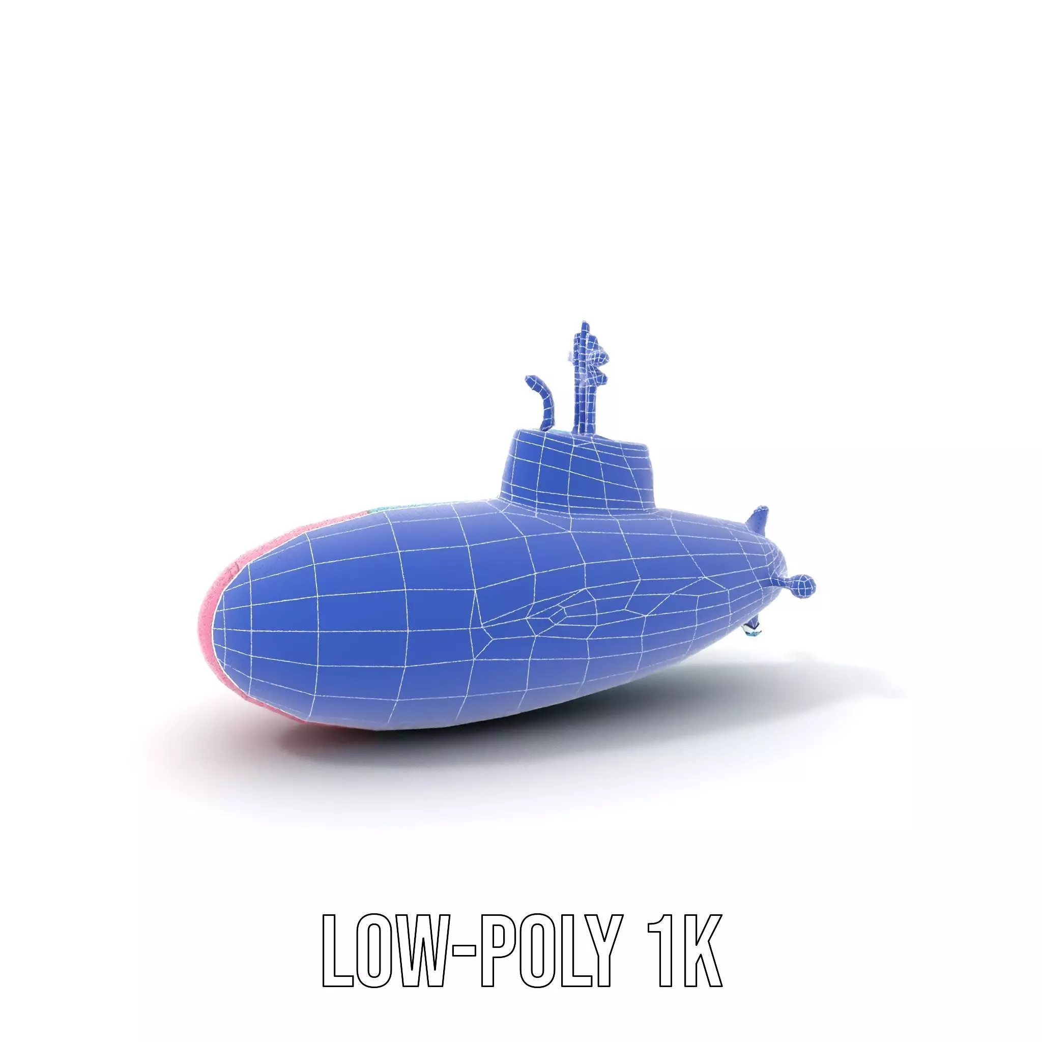 Cartoon Submarine model pack Low-poly 3D model_11