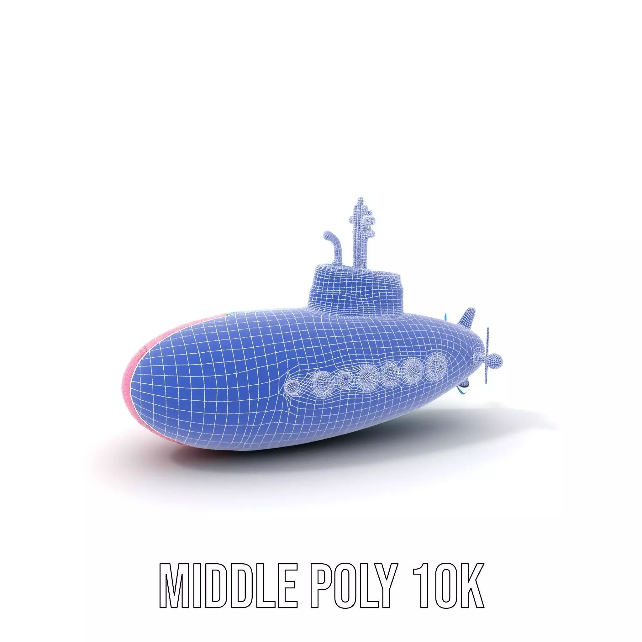 Cartoon Submarine model pack Low-poly 3D model_24