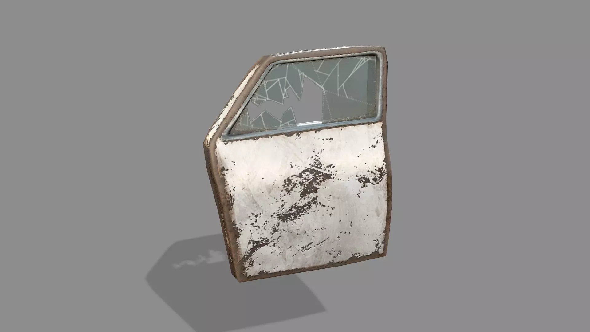 Burnt Destroyed Car Game Ready 03 Low Poly 3D Model Low-poly 3D model_9