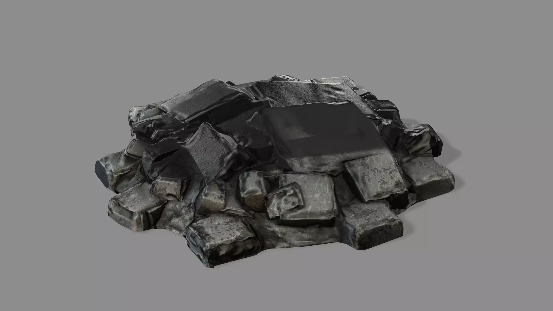 Burnt Destroyed Car Game Ready 03 Low Poly 3D Model Low-poly 3D model_8