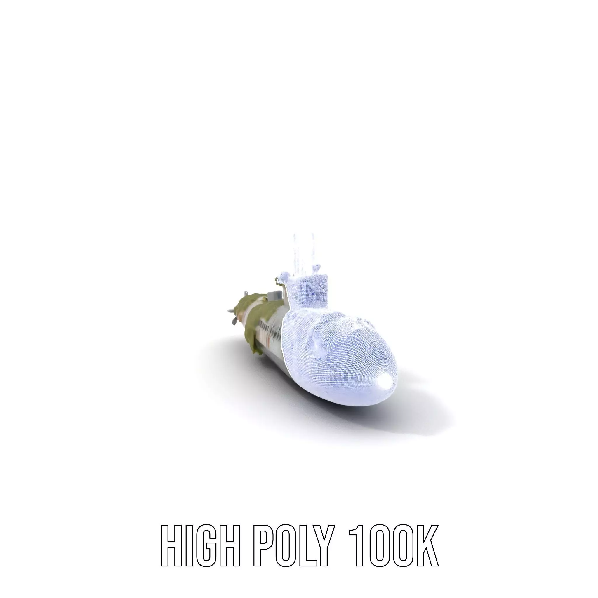 Mossy Submarine model pack Low-poly 3D model_4