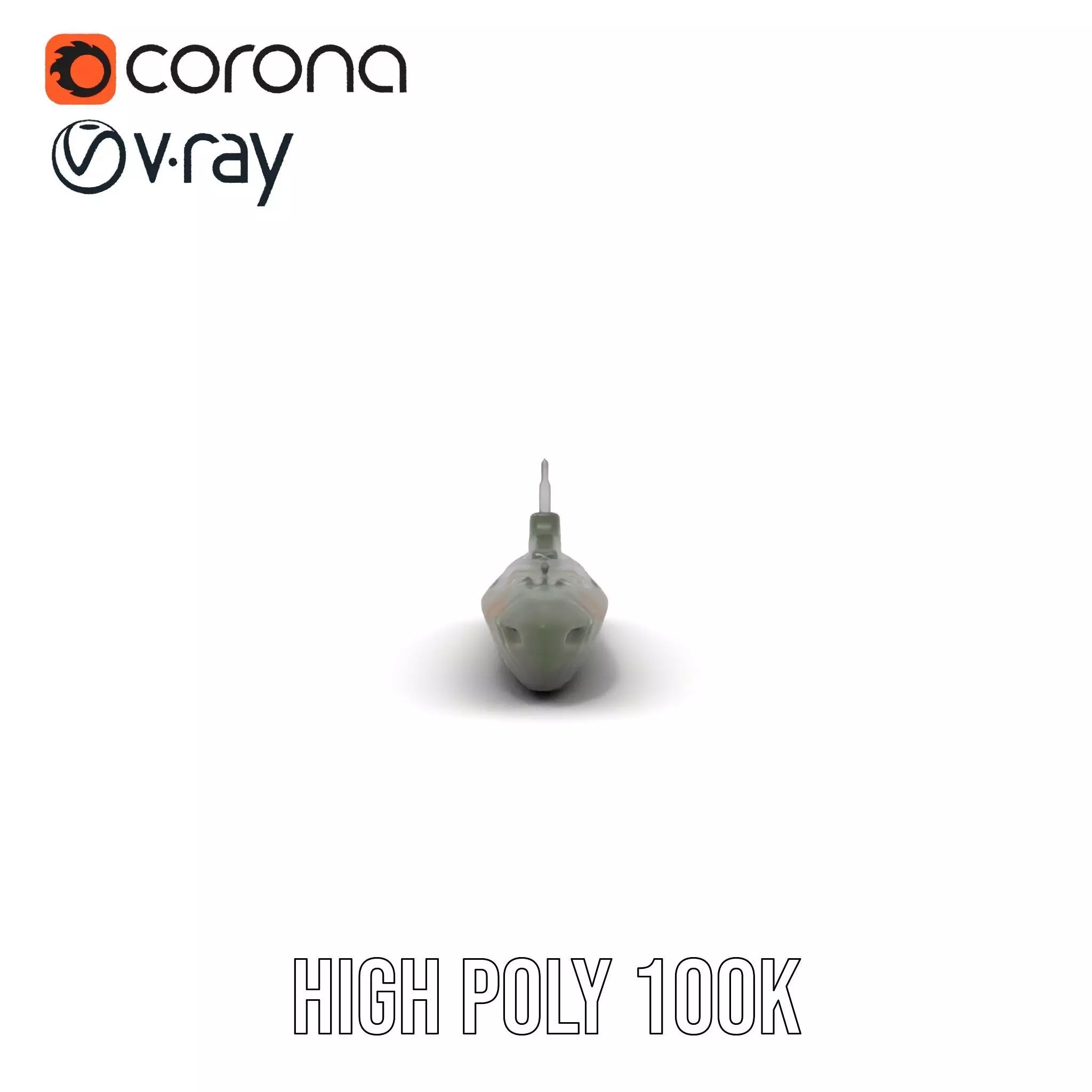 Camouflage Submarine model pack Low-poly 3D model_20