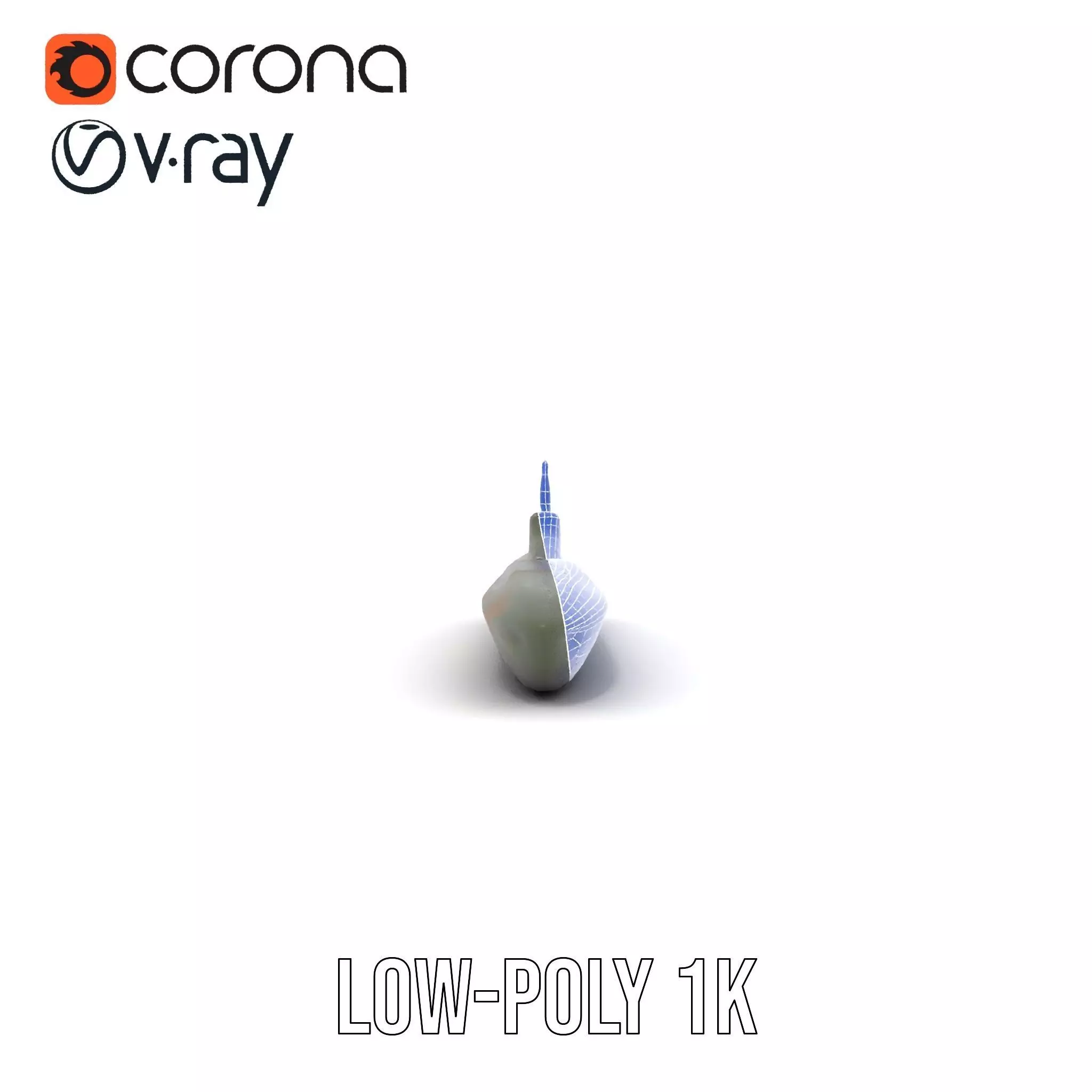 Camouflage Submarine model pack Low-poly 3D model_19