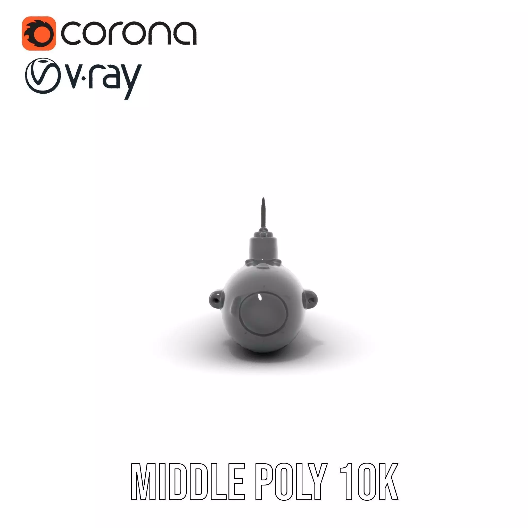 Sleek Submarine model pack Low-poly 3D model_18