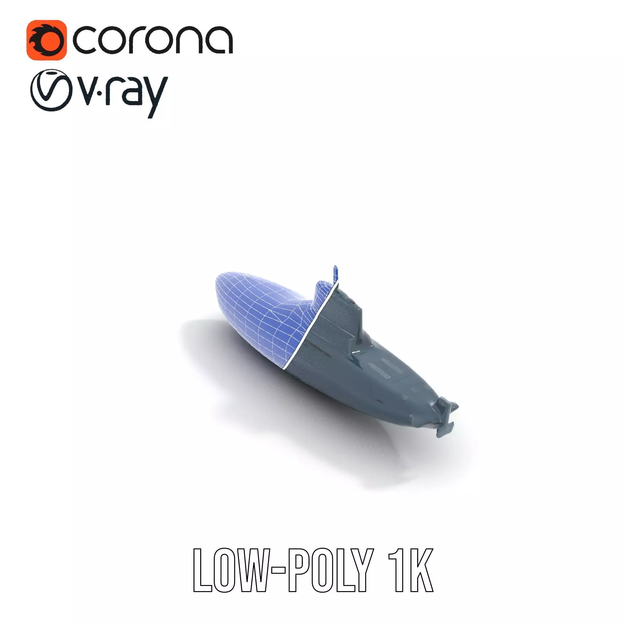 German Submarine Tactical model pack Low-poly 3D model_23