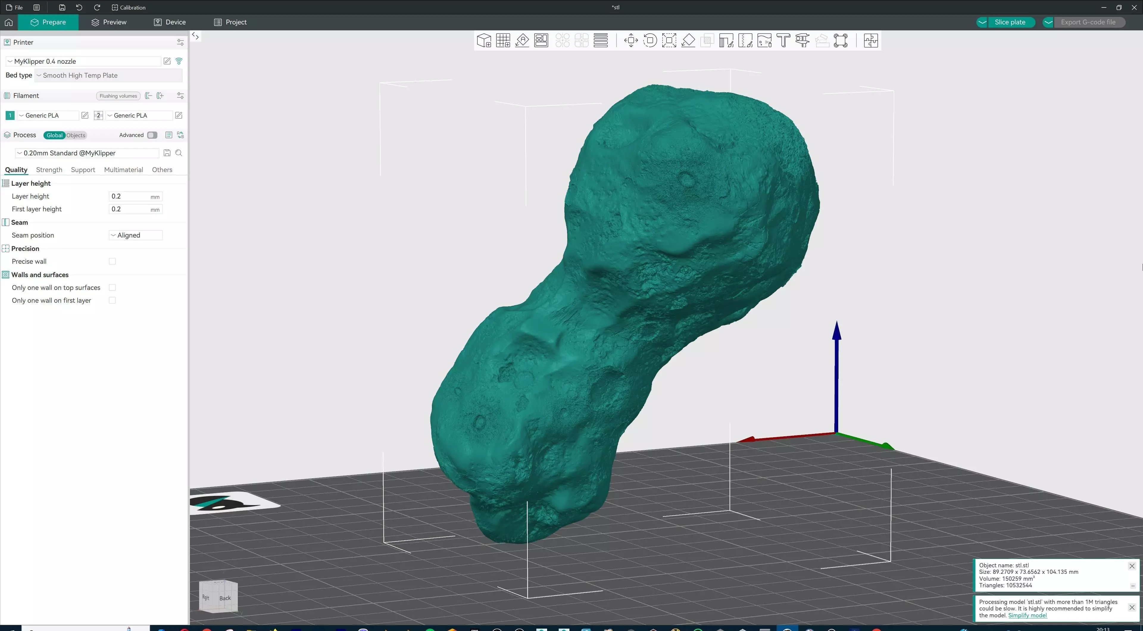 Space Asteroid STL 3D print model_6