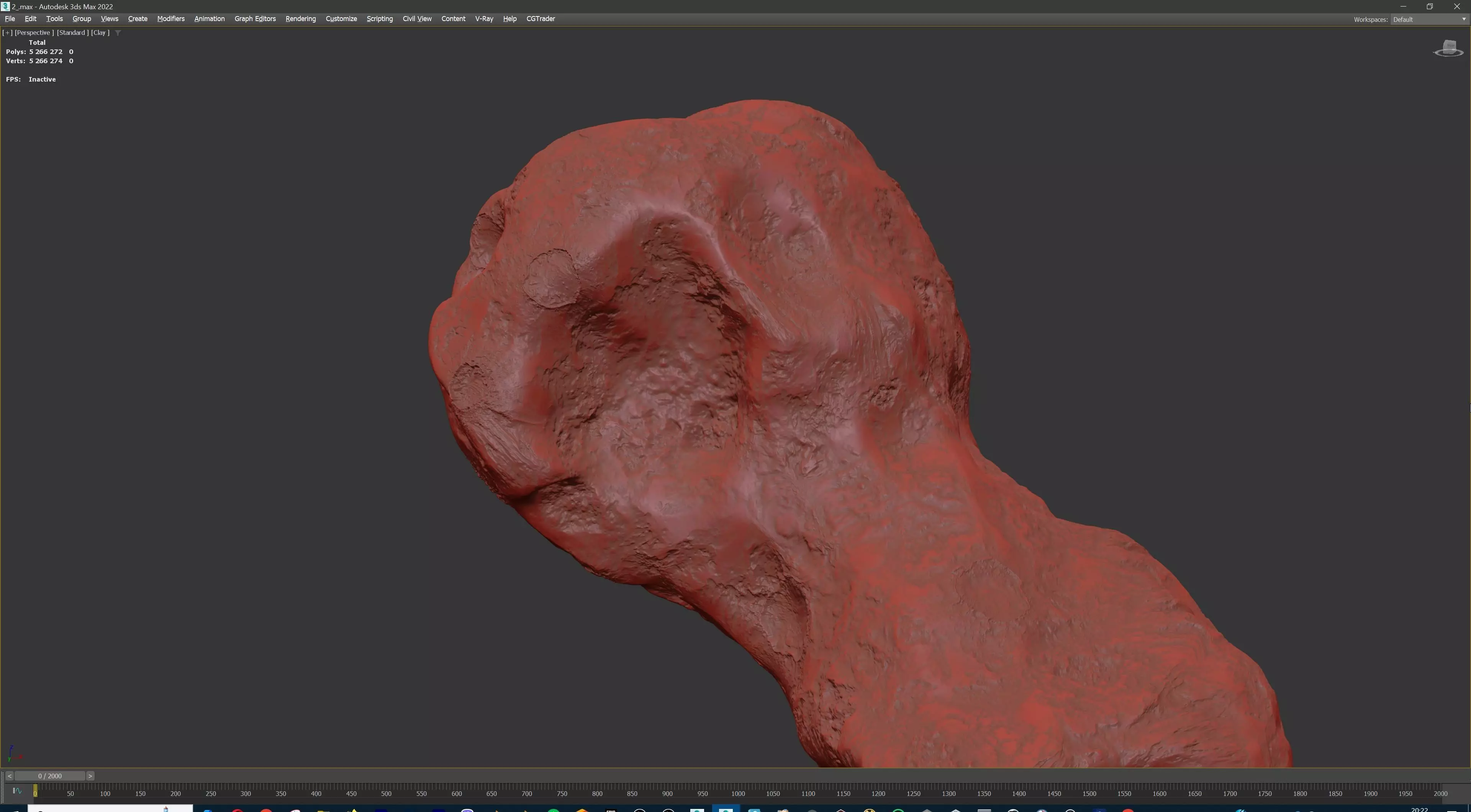 Space Asteroid STL 3D print model_18