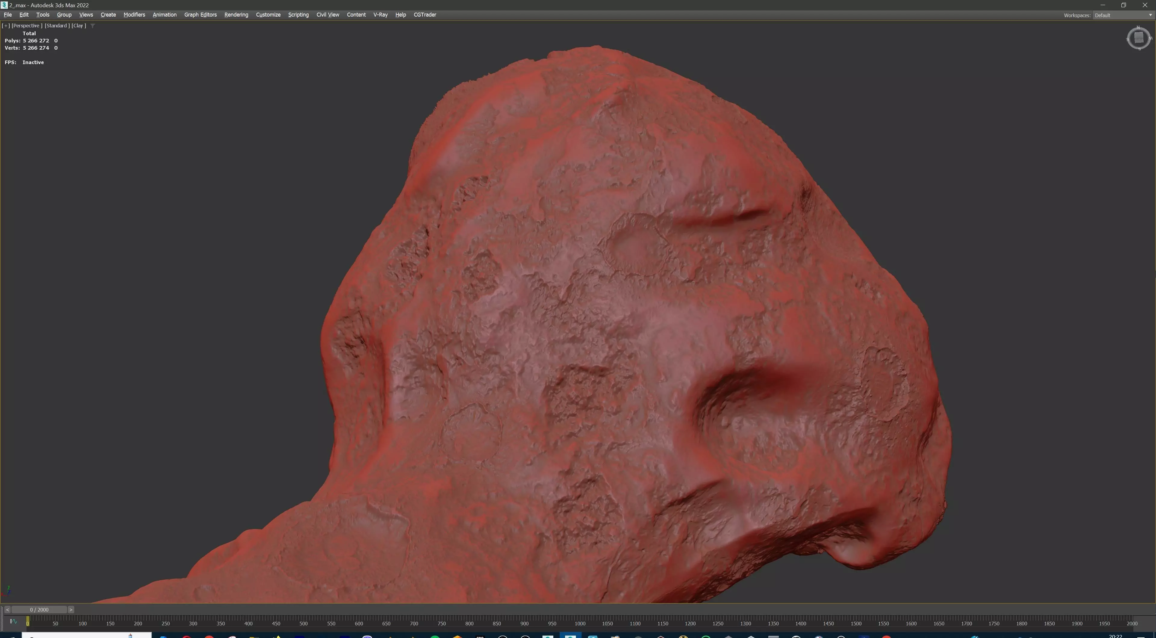 Space Asteroid STL 3D print model_19