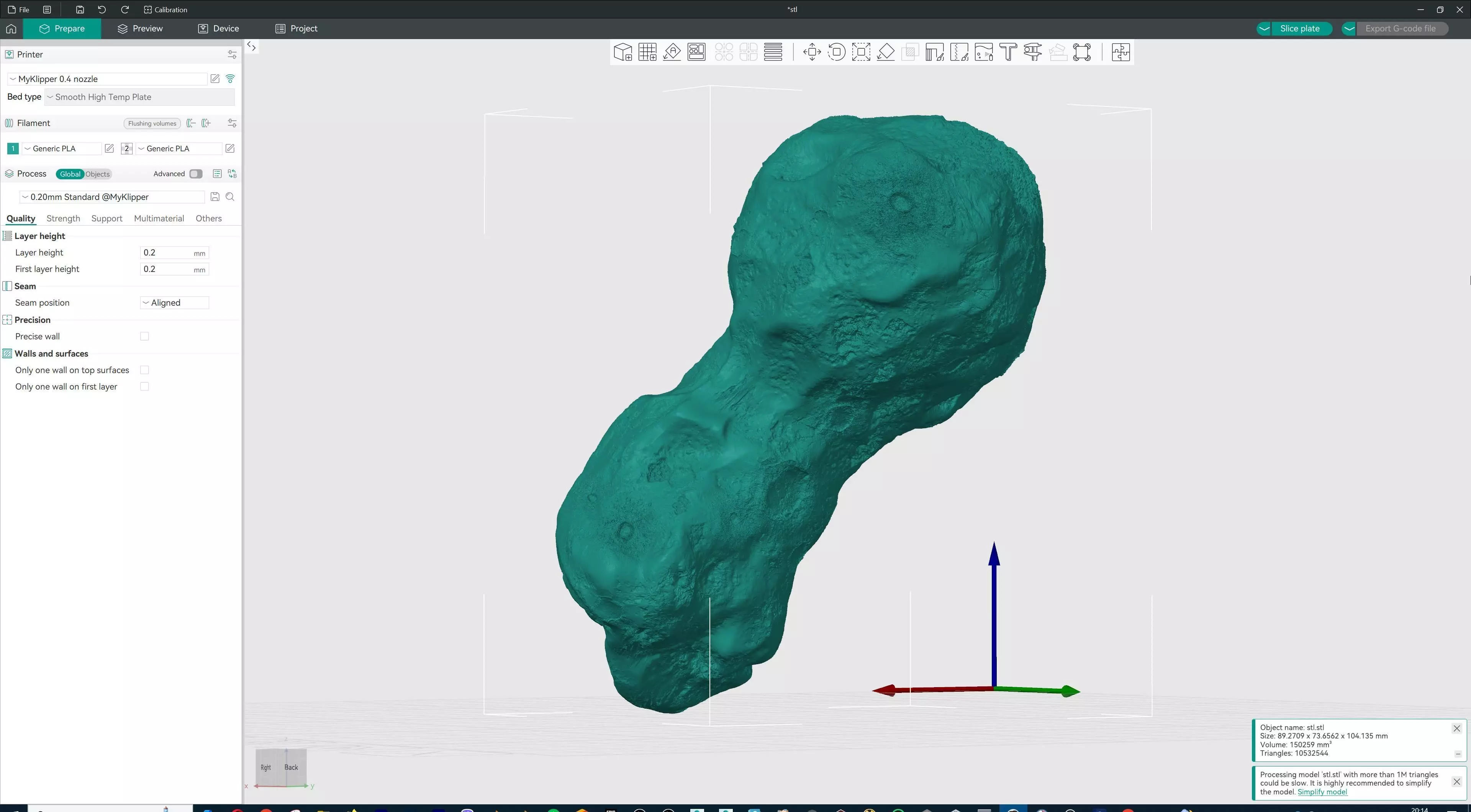 Space Asteroid STL 3D print model_10