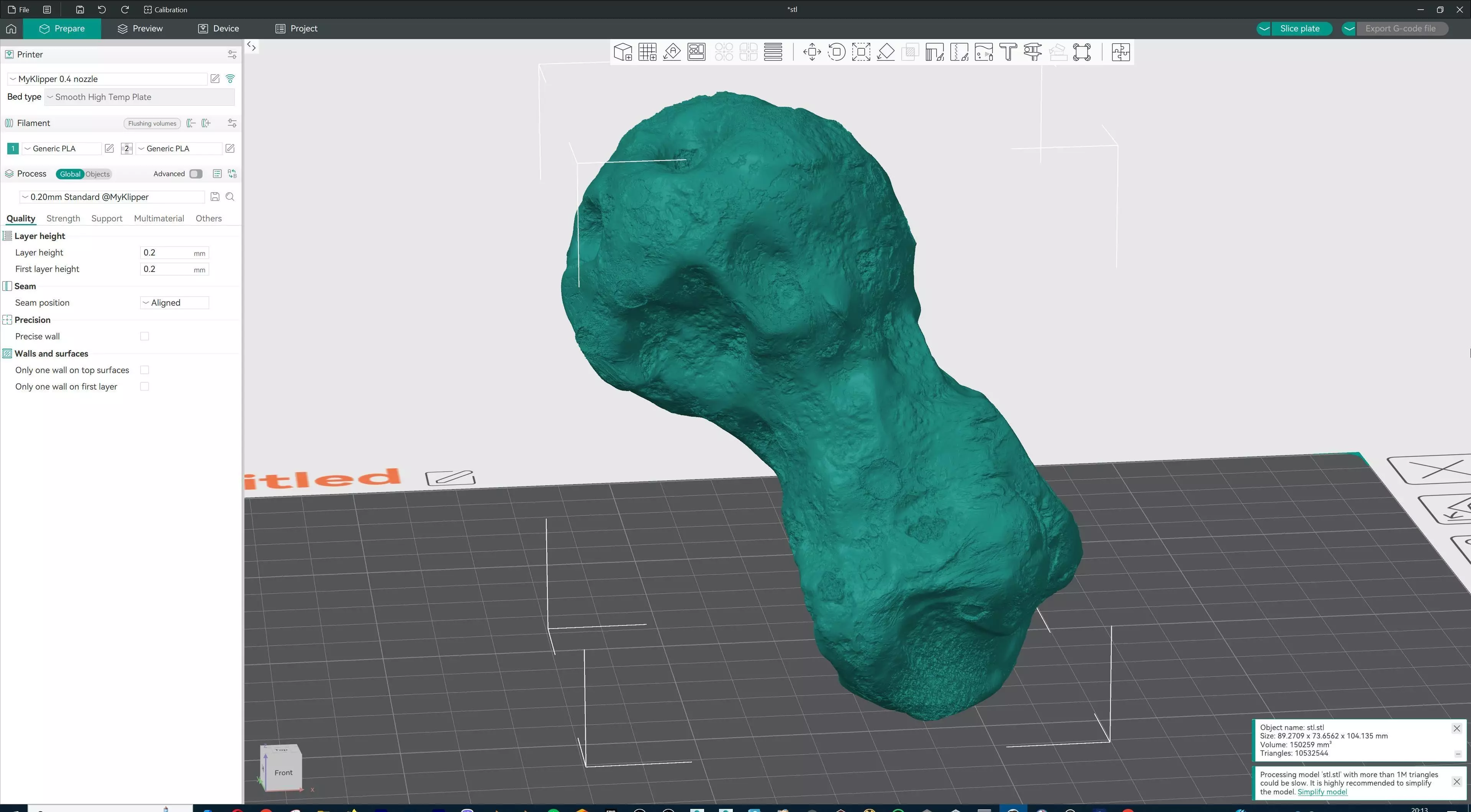 Space Asteroid STL 3D print model_4
