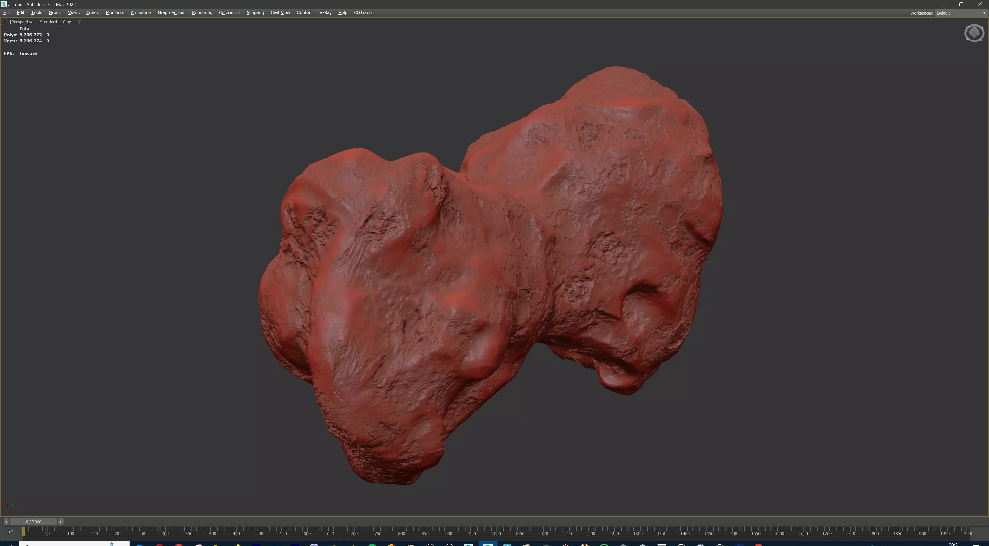 Space Asteroid STL 3D print model_16
