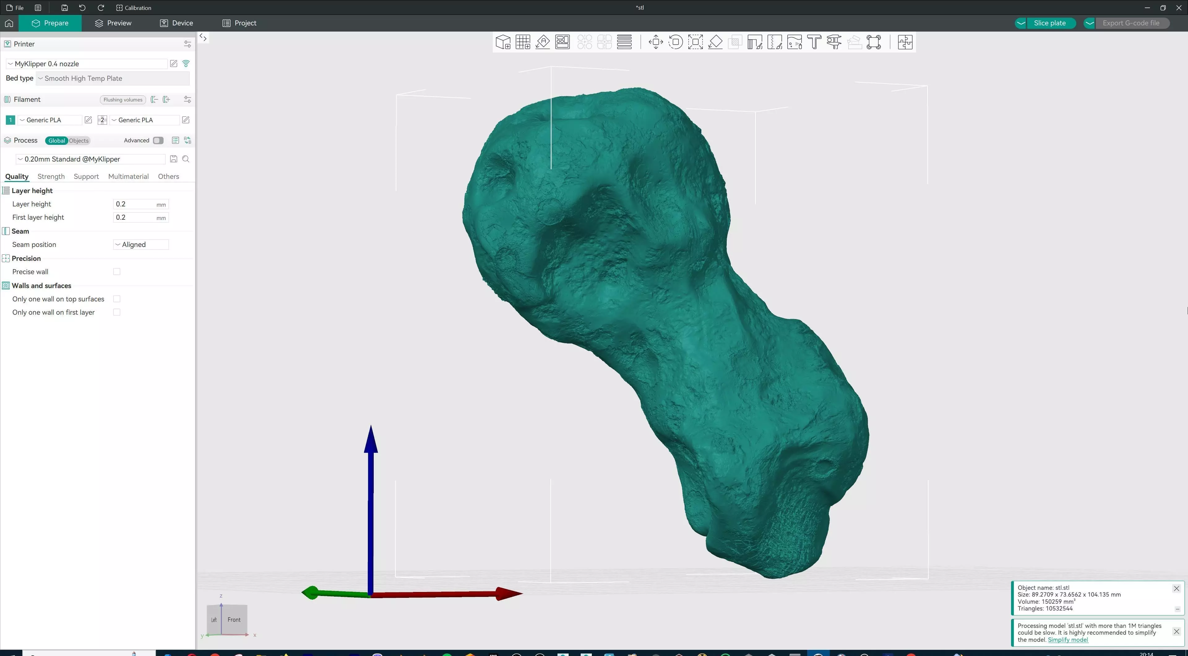 Space Asteroid STL 3D print model_9