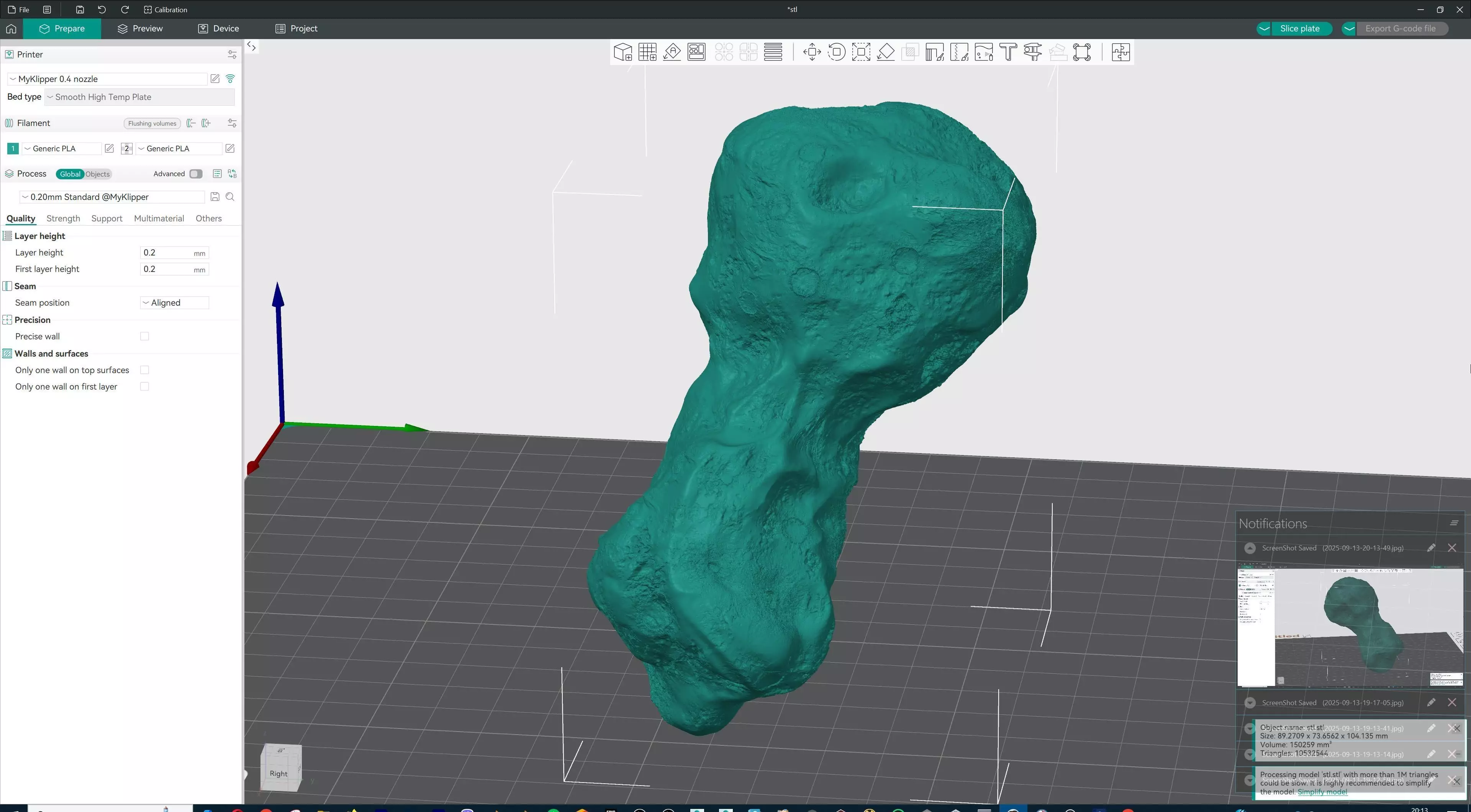 Space Asteroid STL 3D print model_5
