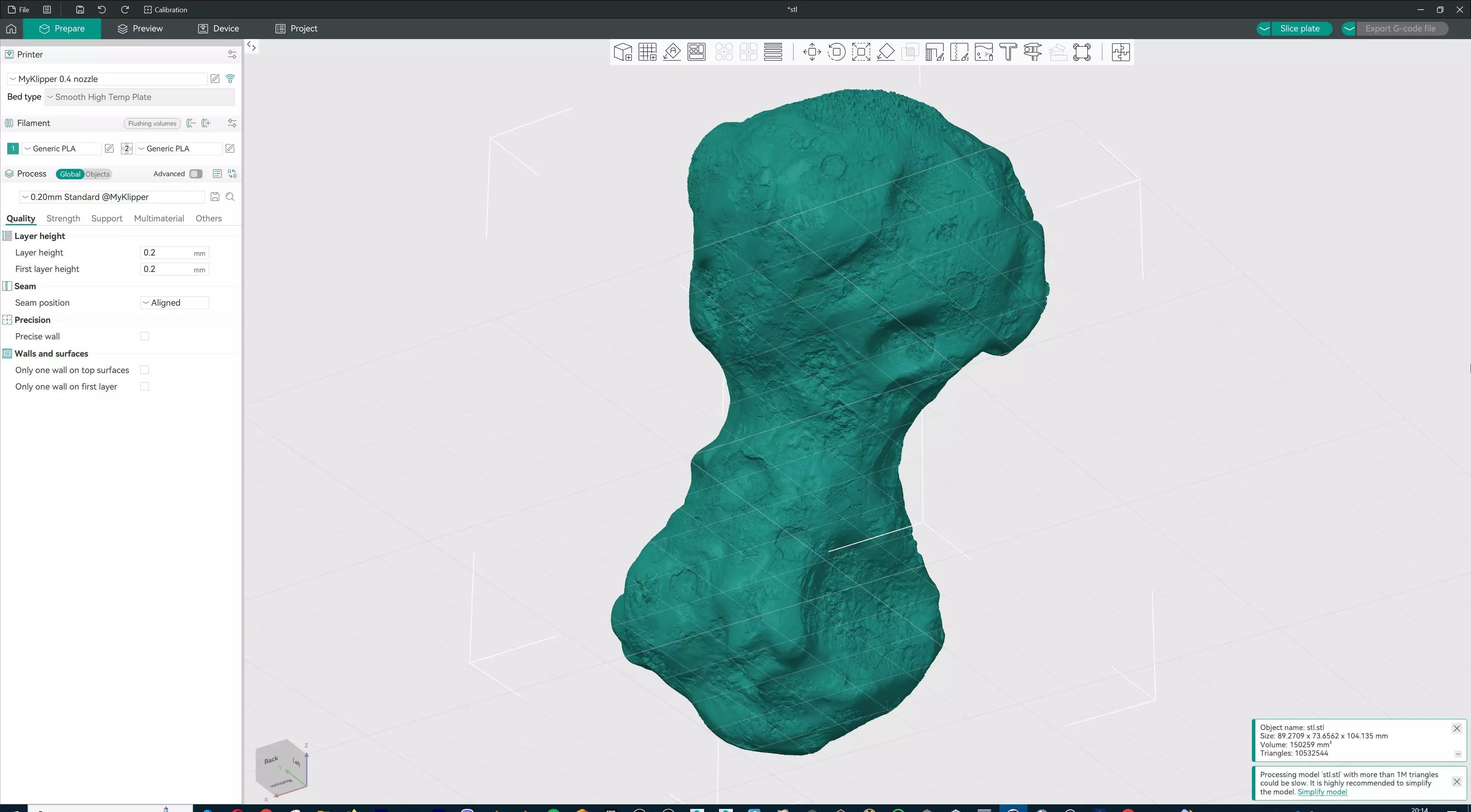 Space Asteroid STL 3D print model_8