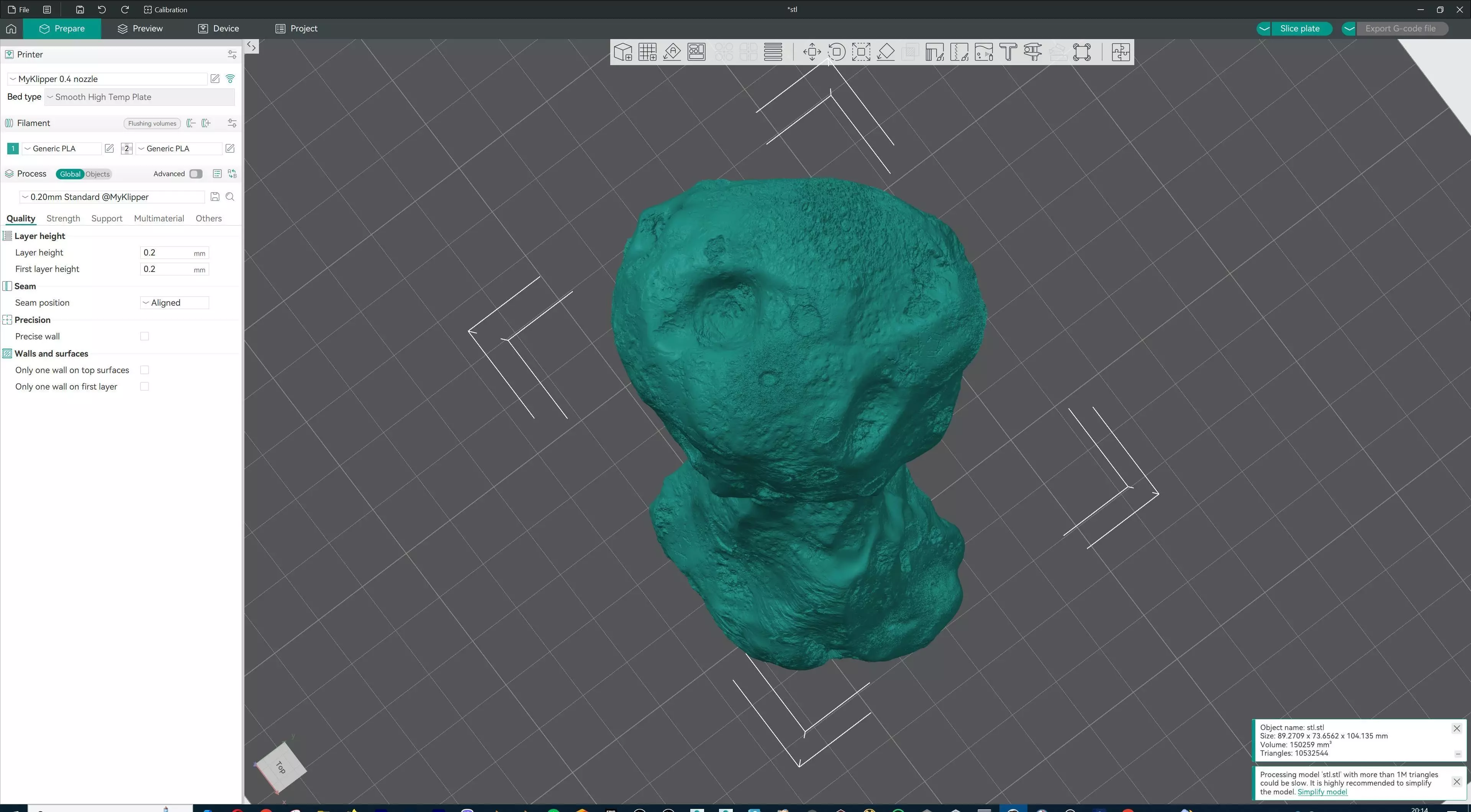 Space Asteroid STL 3D print model_7