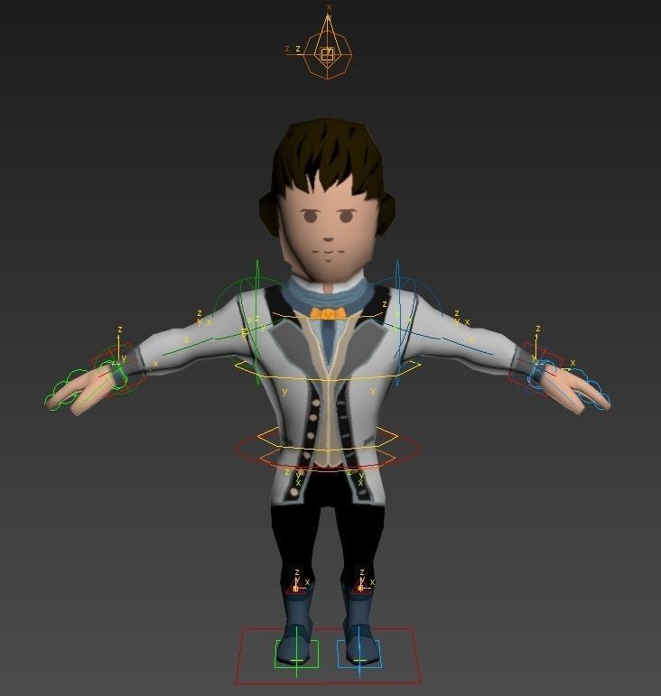 Medieval character earl 5 Low-poly 3D model_15