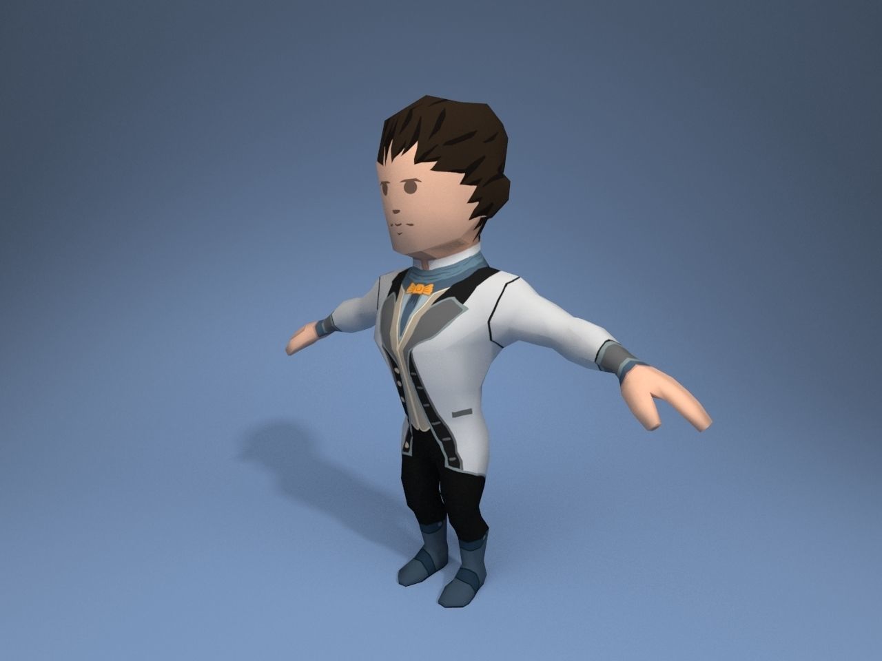 Medieval character earl 5 Low-poly 3D model_2