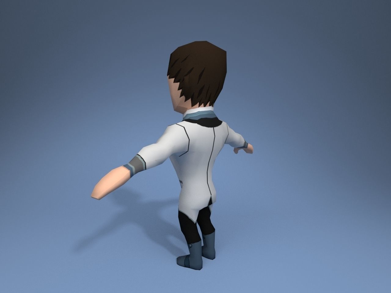 Medieval character earl 5 Low-poly 3D model_4