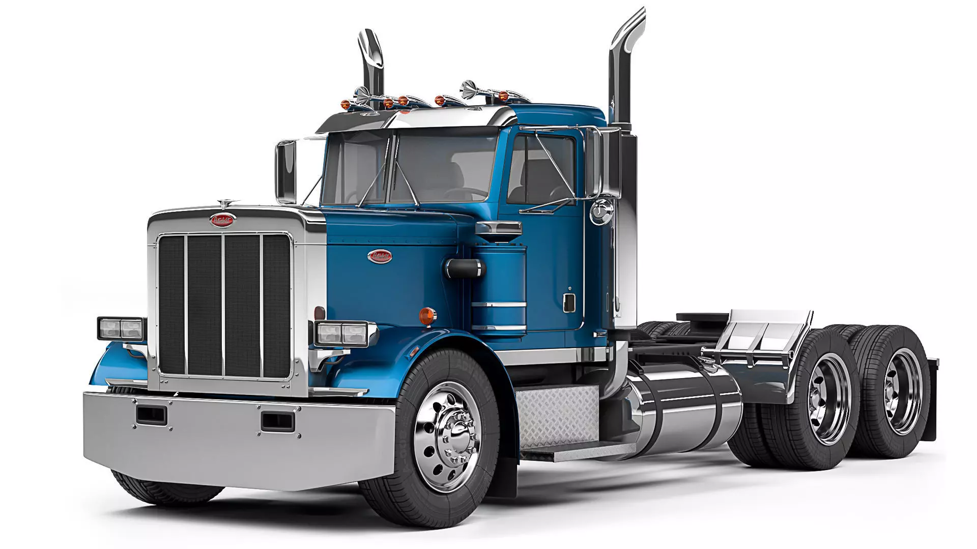 Peterbilt 359 Day Cab 1984 3D model