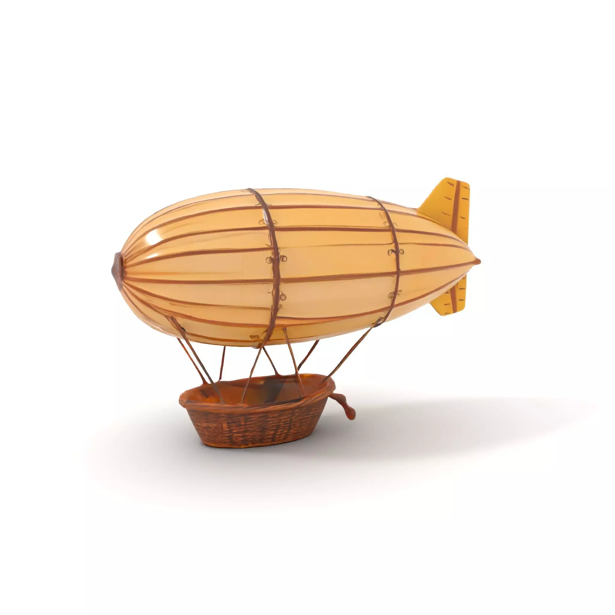 Vintage Zeppelin Balloon model pack Low-poly 3D model_5