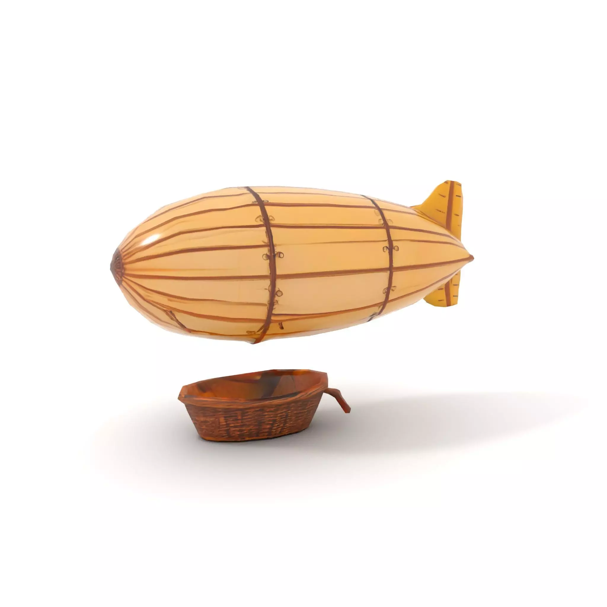 Vintage Zeppelin Balloon model pack Low-poly 3D model_9