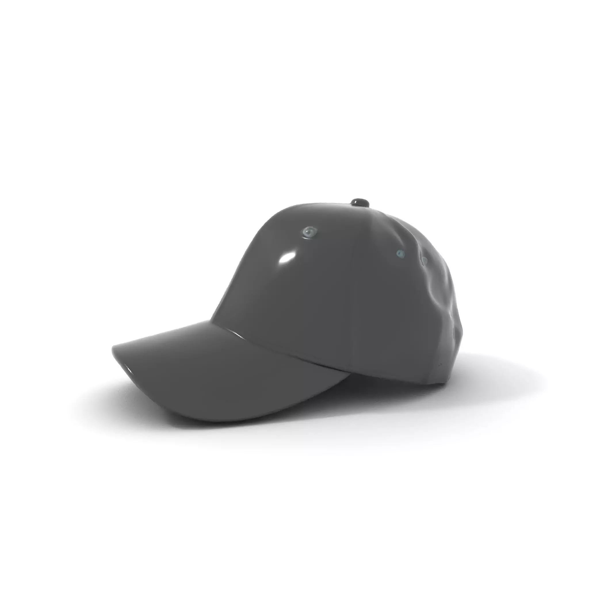 Sleek Black Cap model pack Low-poly 3D model_0