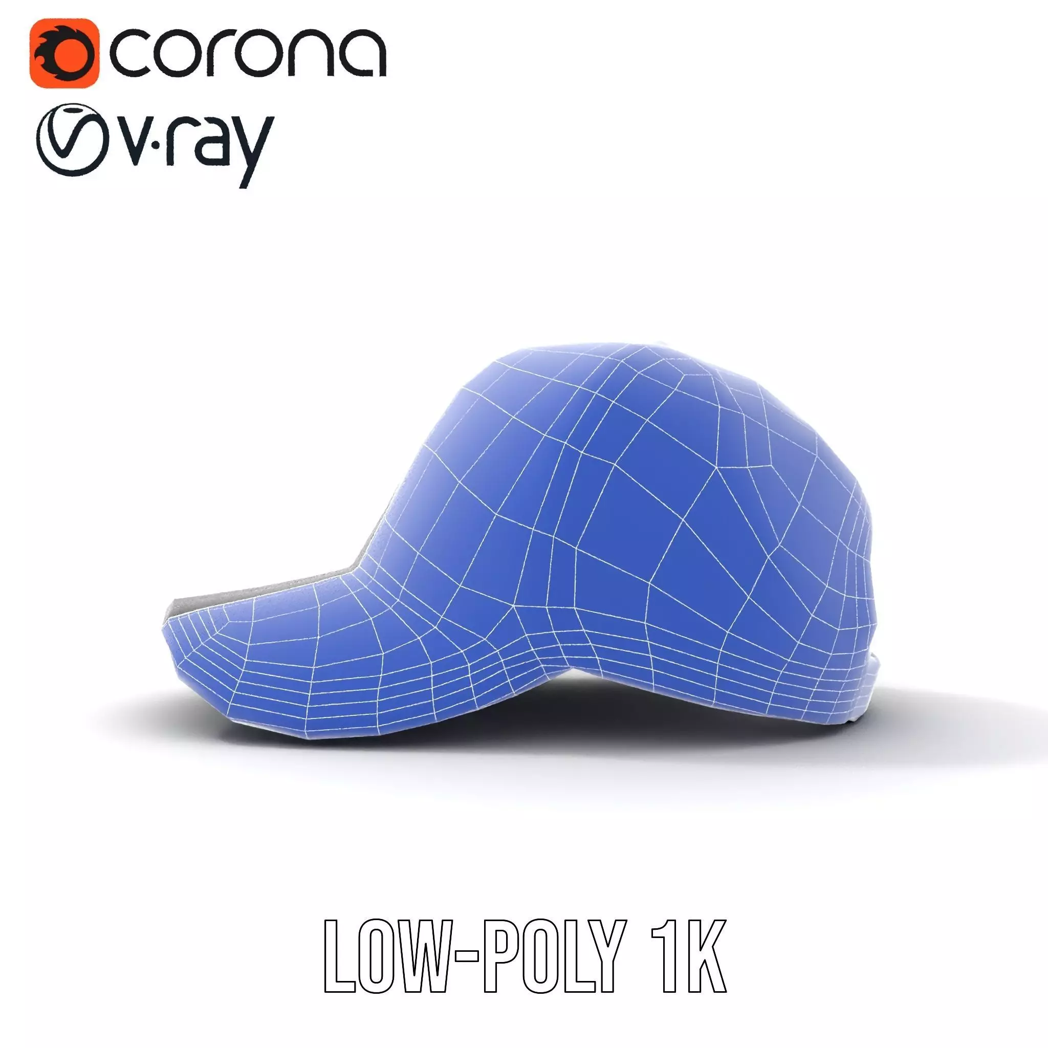 Sleek Black Cap model pack Low-poly 3D model_27