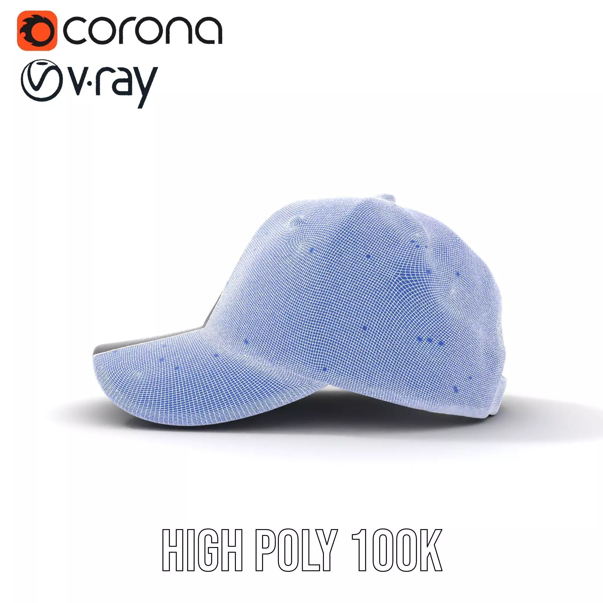 Sleek Black Cap model pack Low-poly 3D model_33