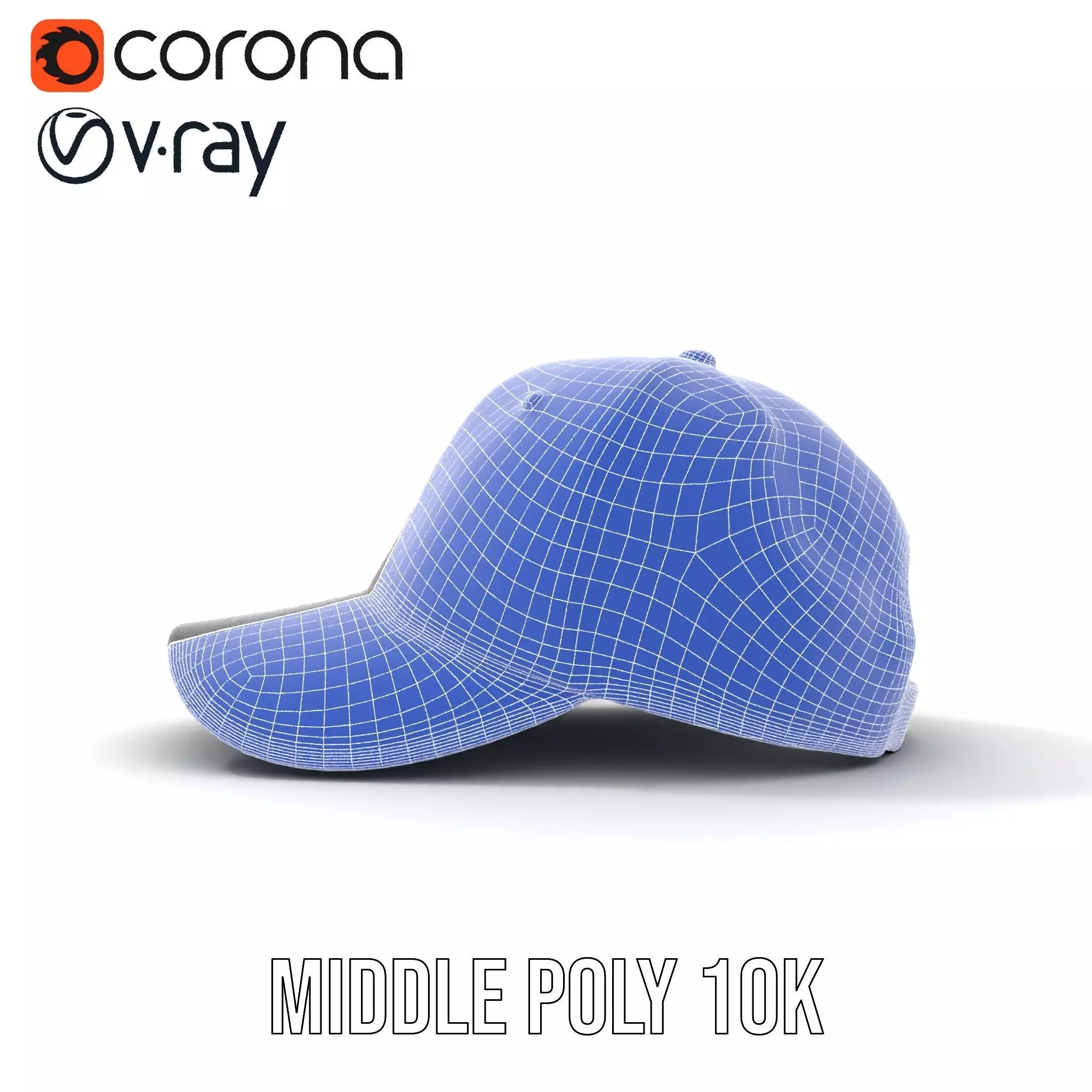 Sleek Black Cap model pack Low-poly 3D model_17