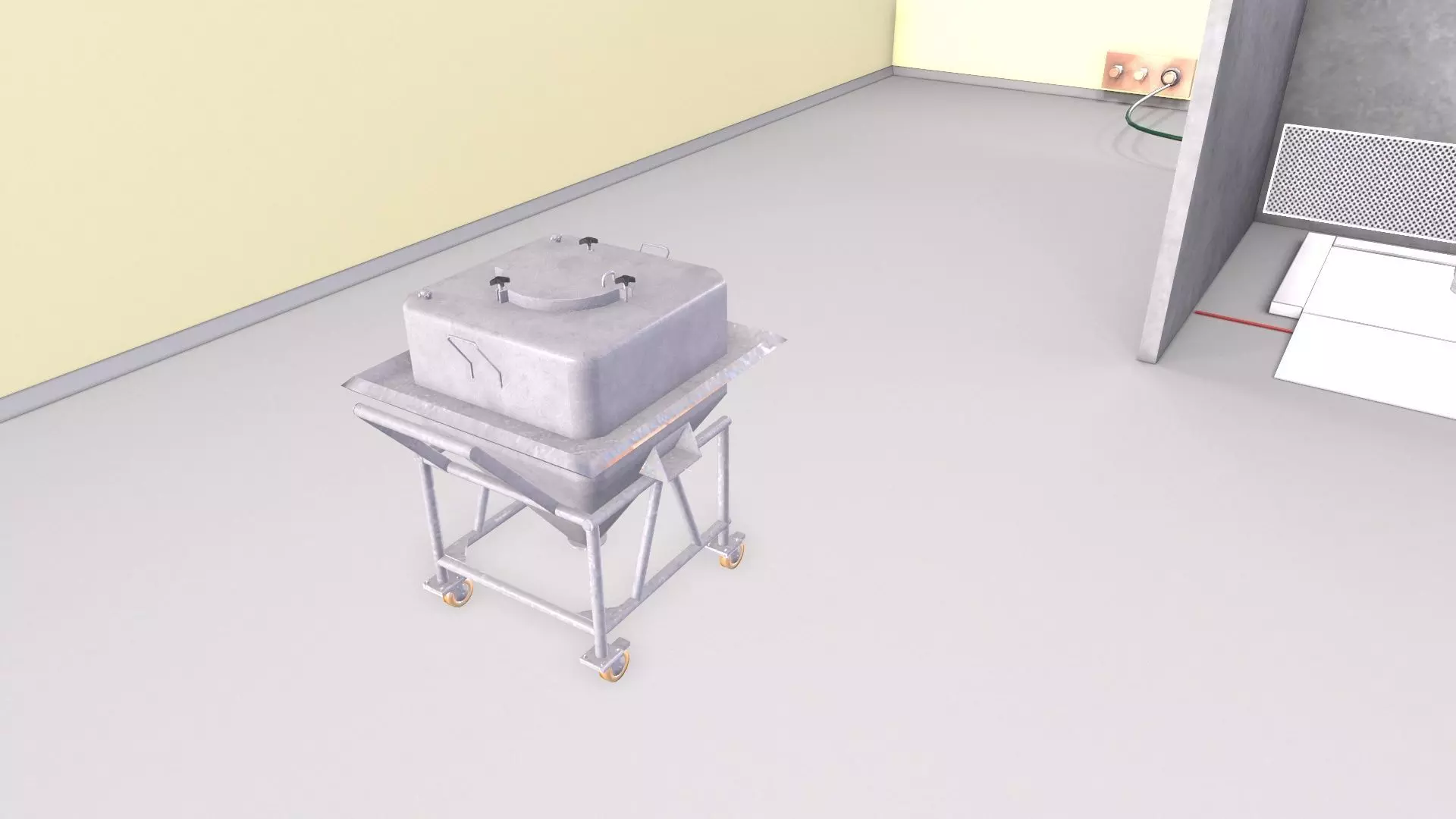 Reverse Laminar Air Flow RLAF - Dispensing booth Low-poly 3D model_8