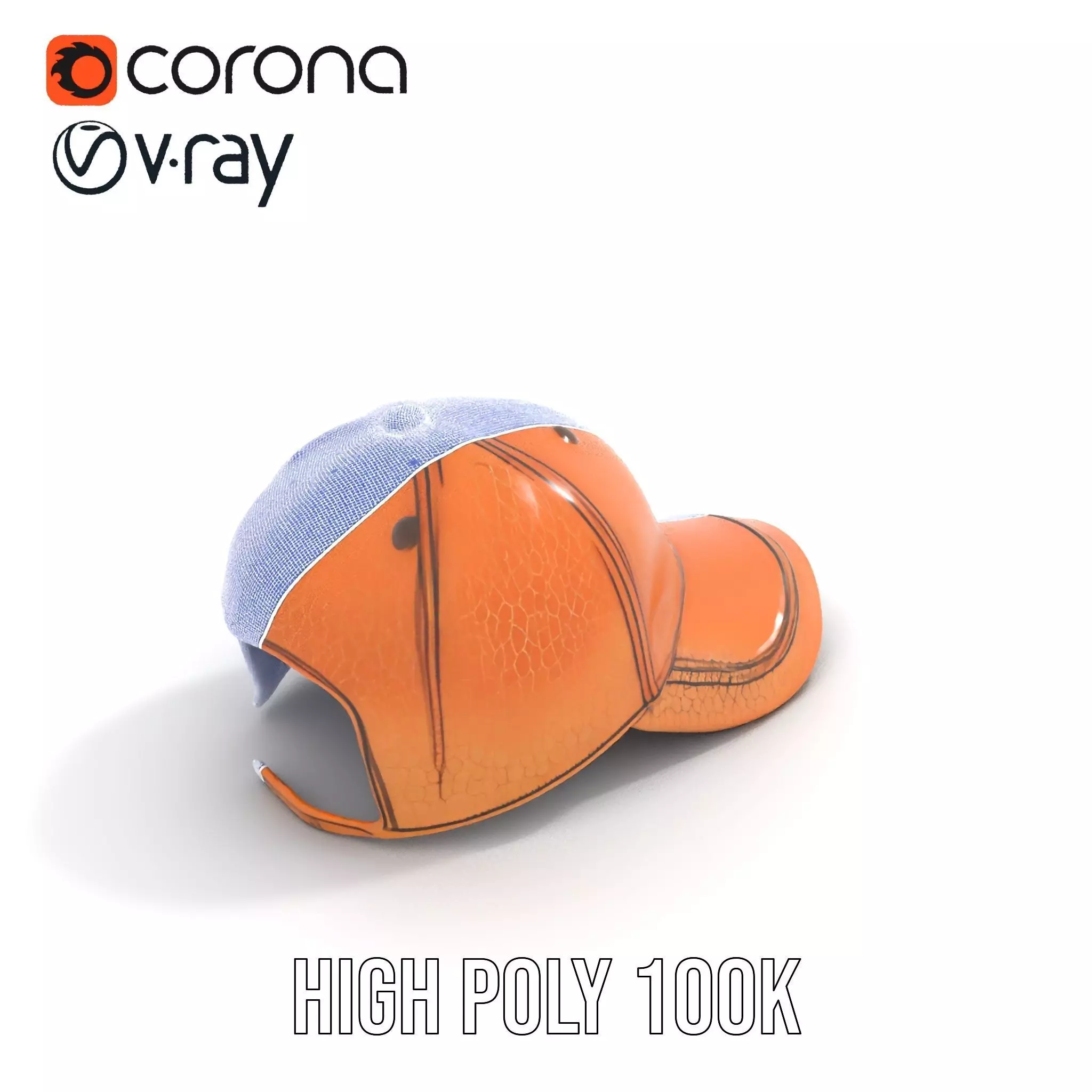 Textured Leather Cap model pack Low-poly 3D model_22