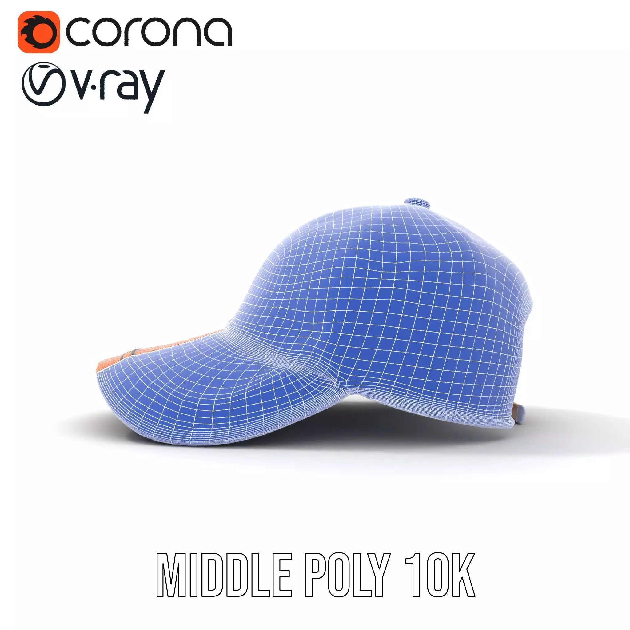 Textured Leather Cap model pack Low-poly 3D model_20
