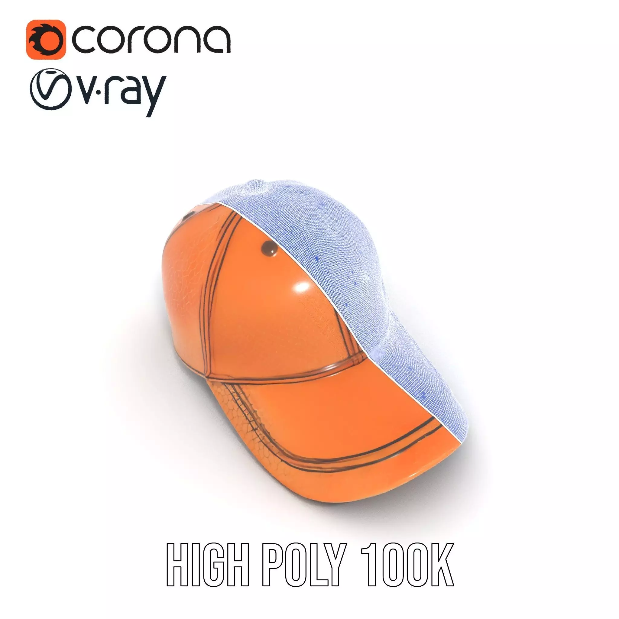 Textured Leather Cap model pack Low-poly 3D model_32