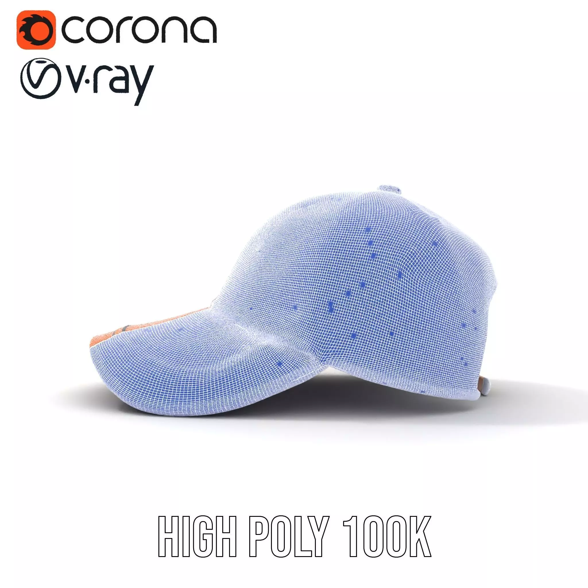 Textured Leather Cap model pack Low-poly 3D model_33