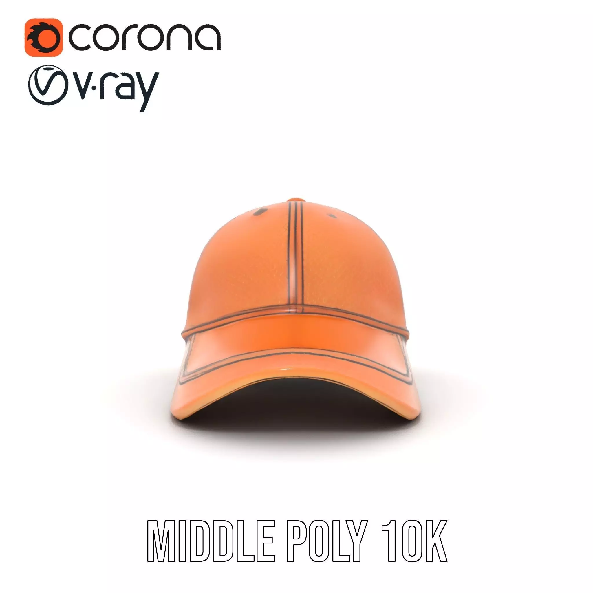 Textured Leather Cap model pack Low-poly 3D model_13