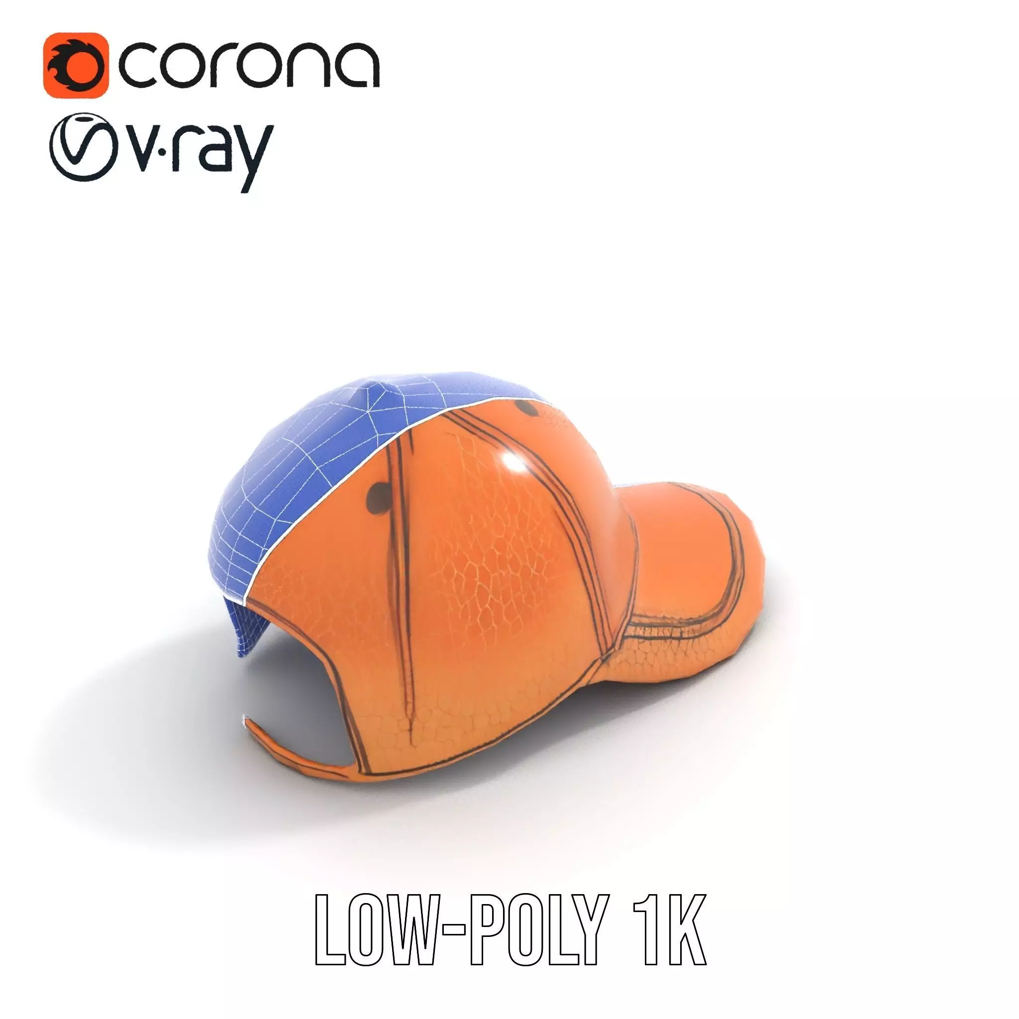 Textured Leather Cap model pack Low-poly 3D model_27