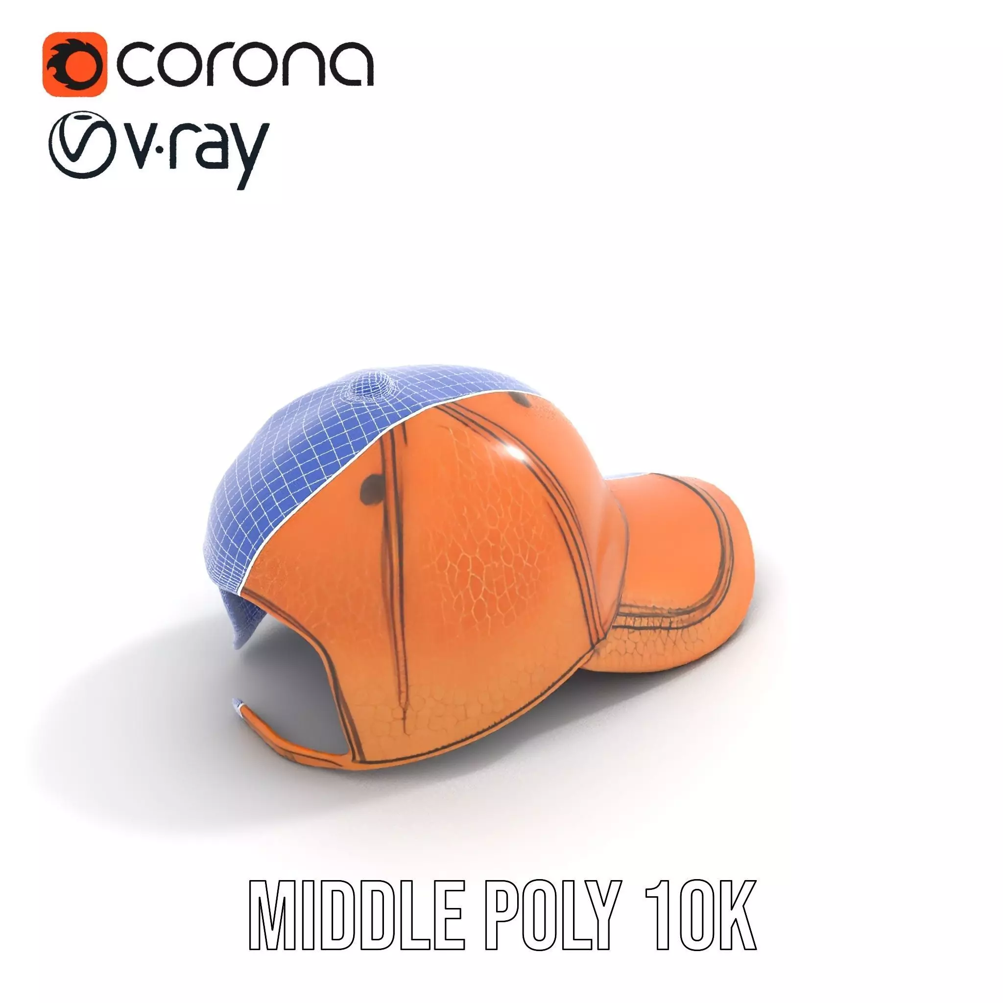 Textured Leather Cap model pack Low-poly 3D model_29